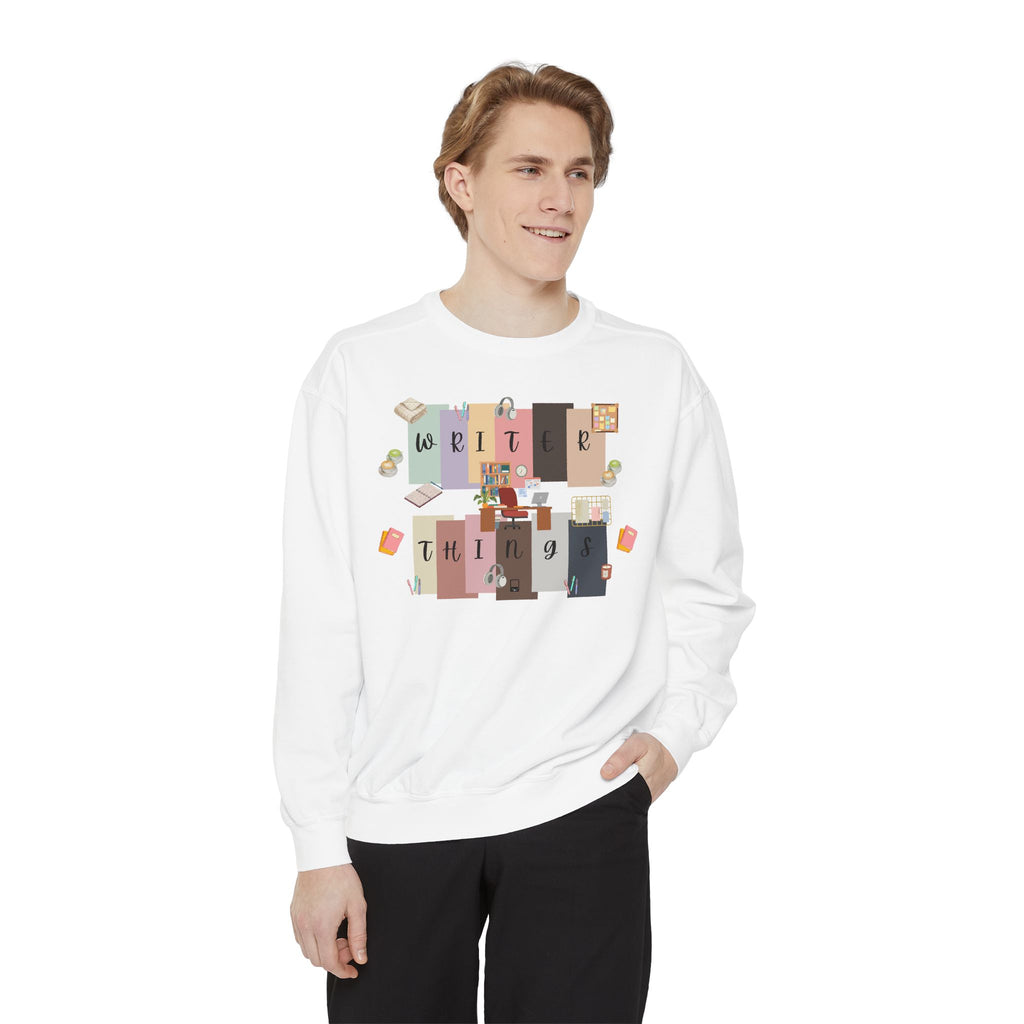 Write Things Sweatshirt — Cozy Writer Crewneck for Authors & Journalers