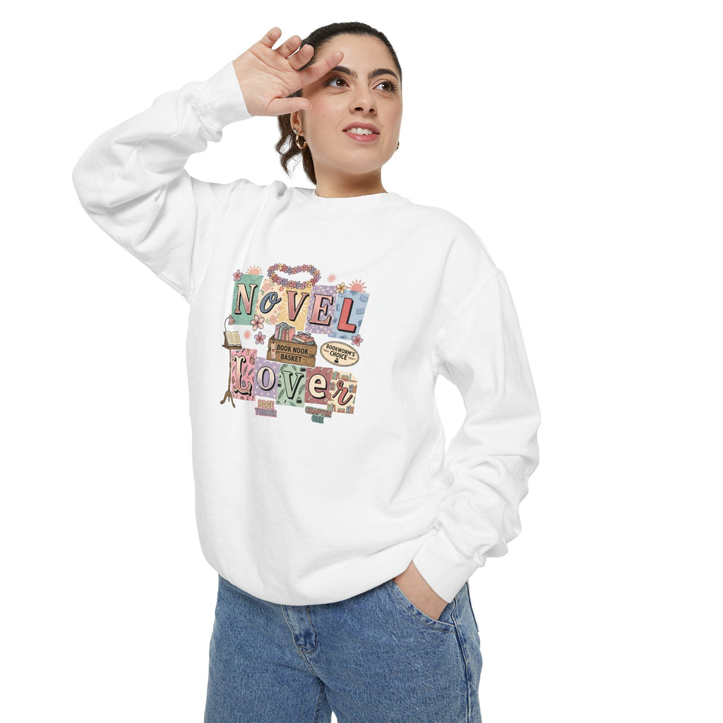 Novel Lover Sweatshirt — Cozy Bookish Graphic Pullover