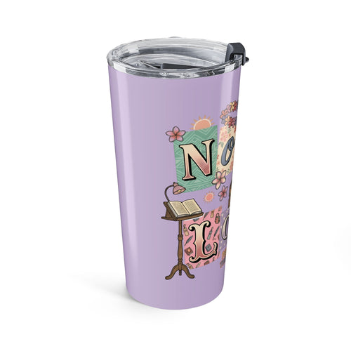 20oz Lavender 'Novel Love' Book Lover Tumbler