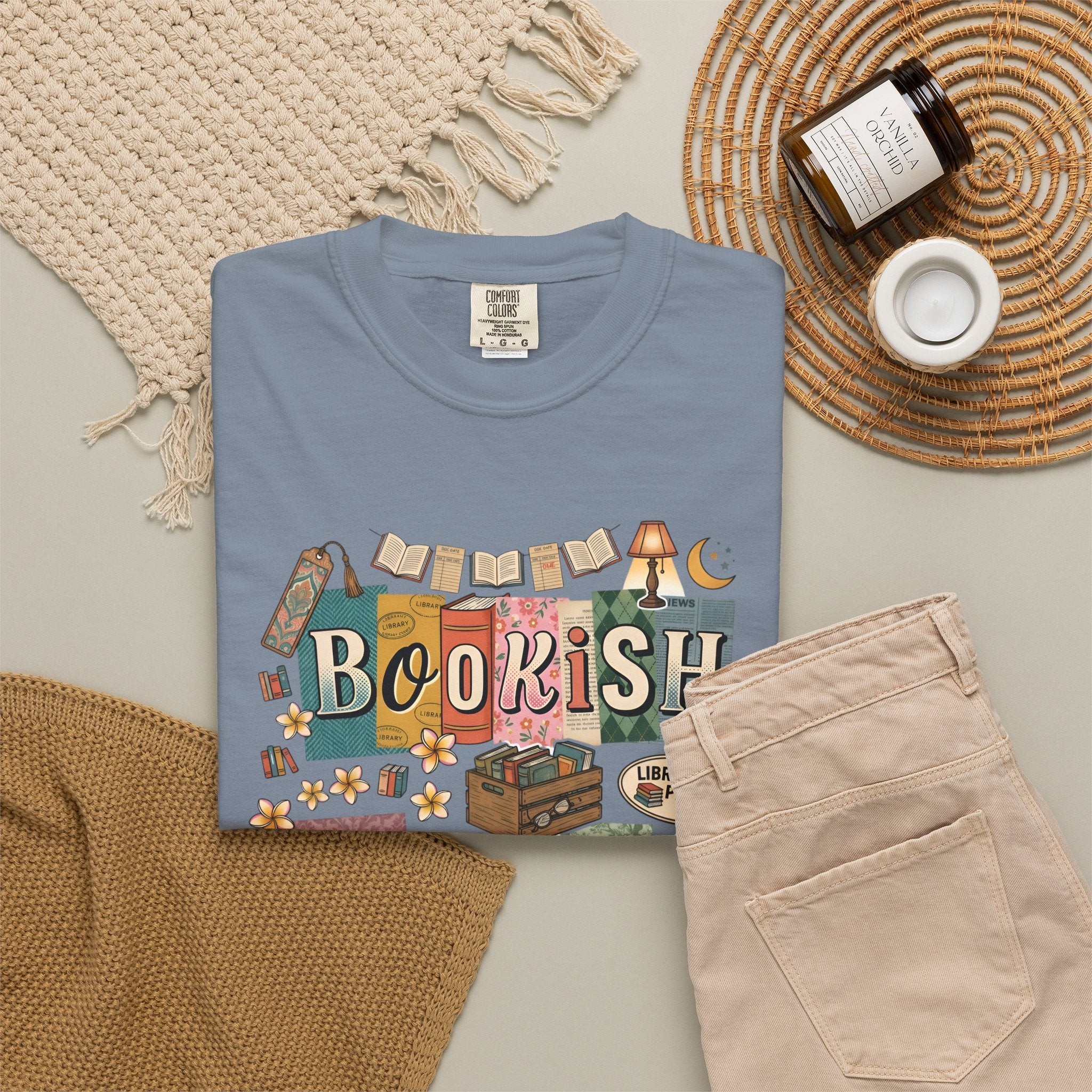 Bookish Babe T-Shirt — Cute Vintage Reading Graphic Tee for Book Lovers