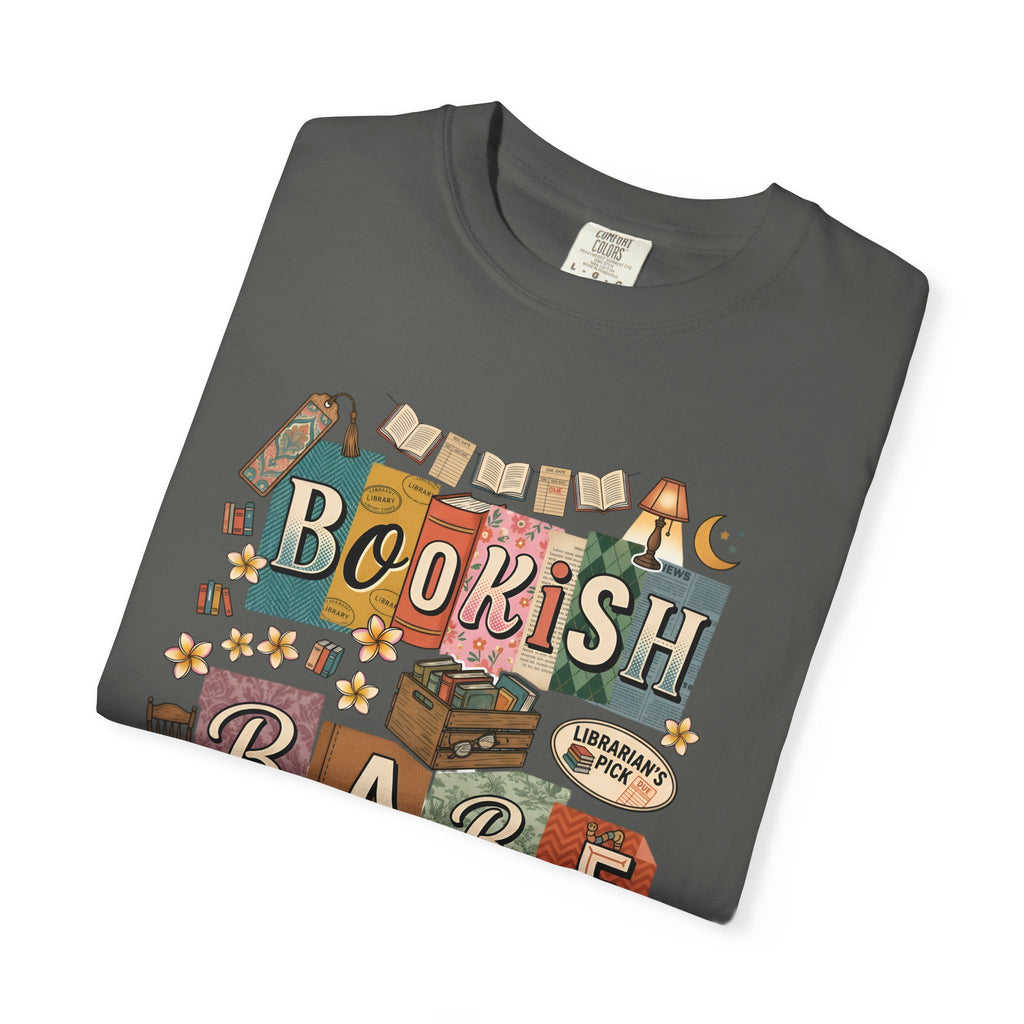 Bookish Babe T-Shirt — Cute Vintage Reading Graphic Tee for Book Lovers