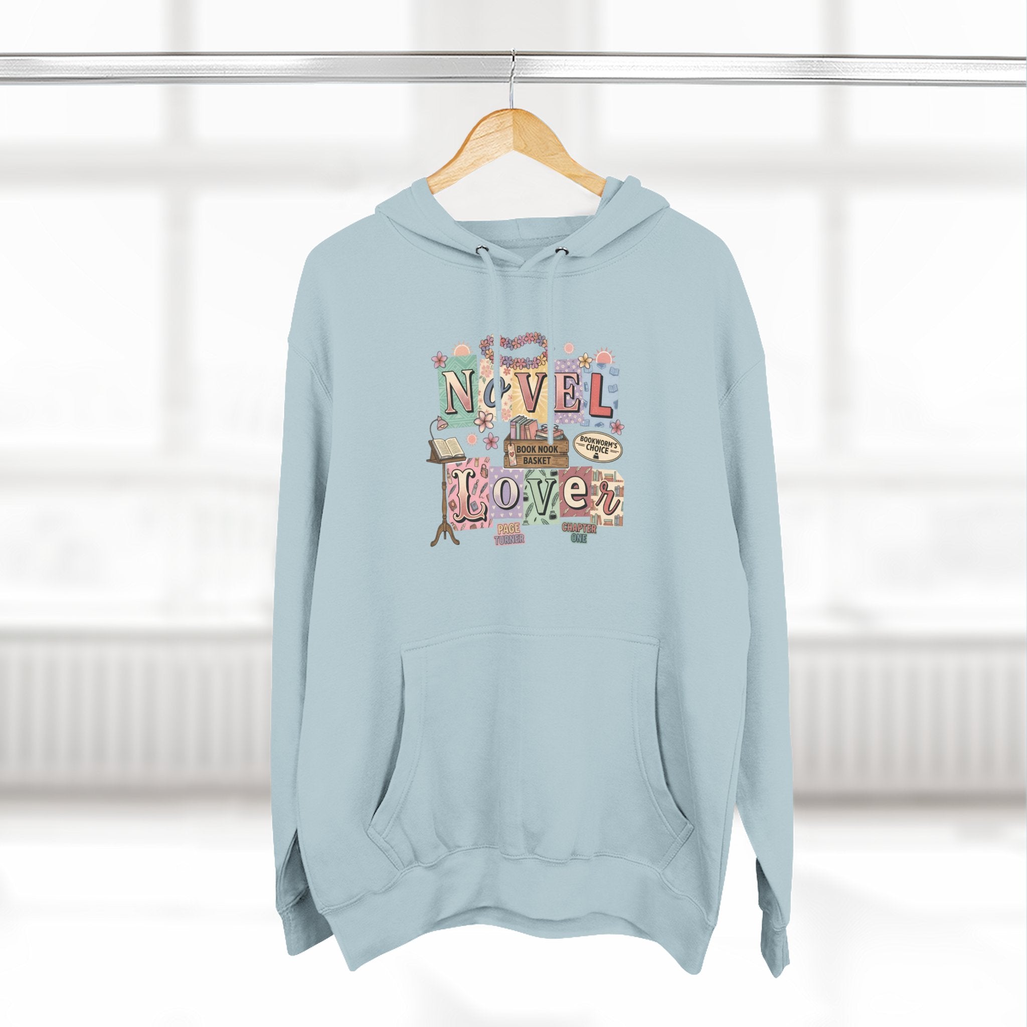 Novel Lover Hoodie — Cozy Literary Graphic Pullover