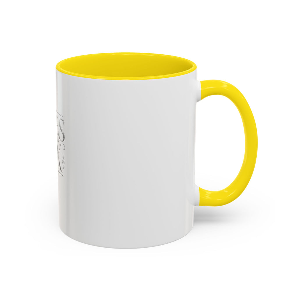 Tales & Ink Accent Coffee Mug — Literary Script 11/15oz