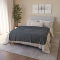 Sherpa Blanket — 'Tales & Ink' Cozy Fleece Throw