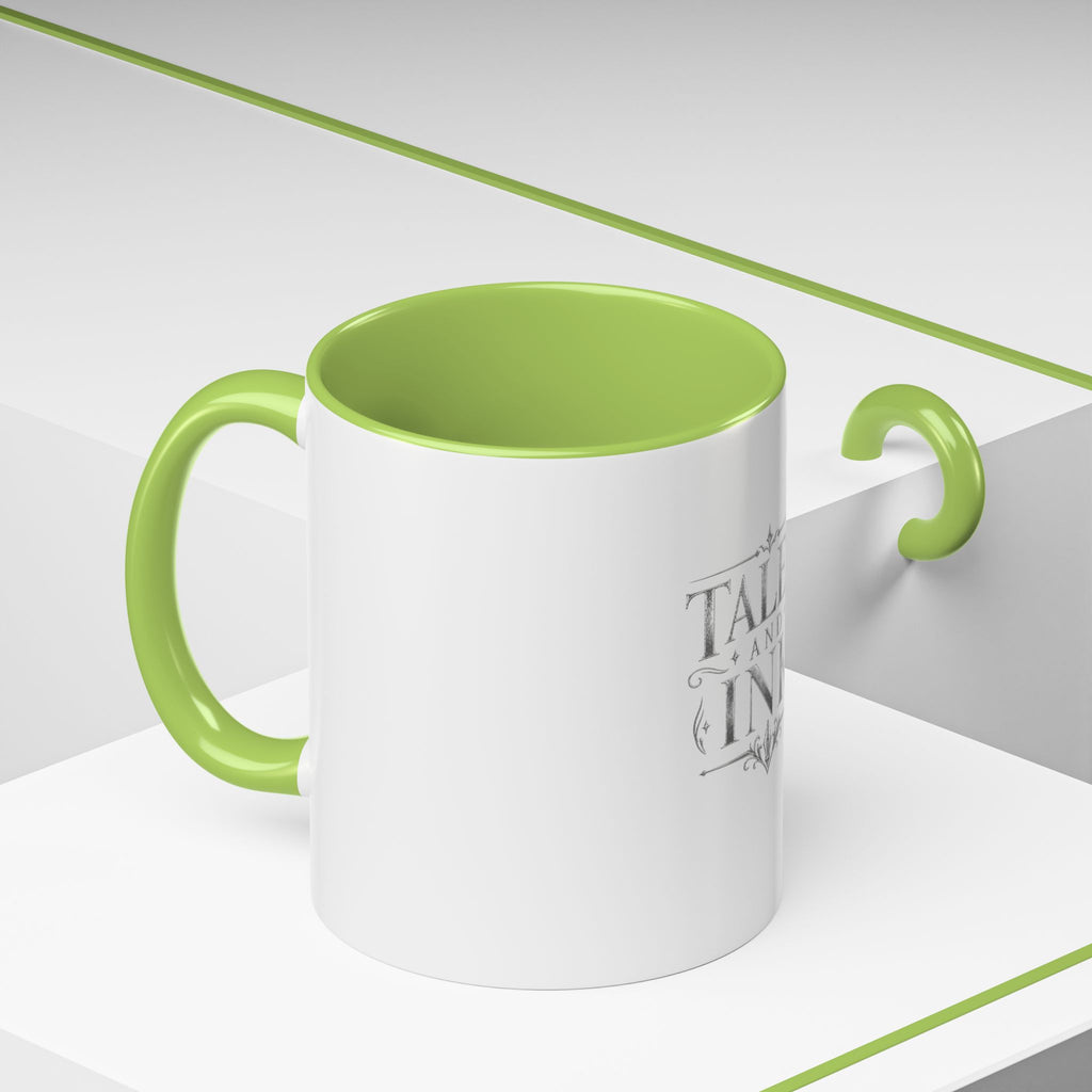Tales & Ink Accent Coffee Mug — Literary Script 11/15oz