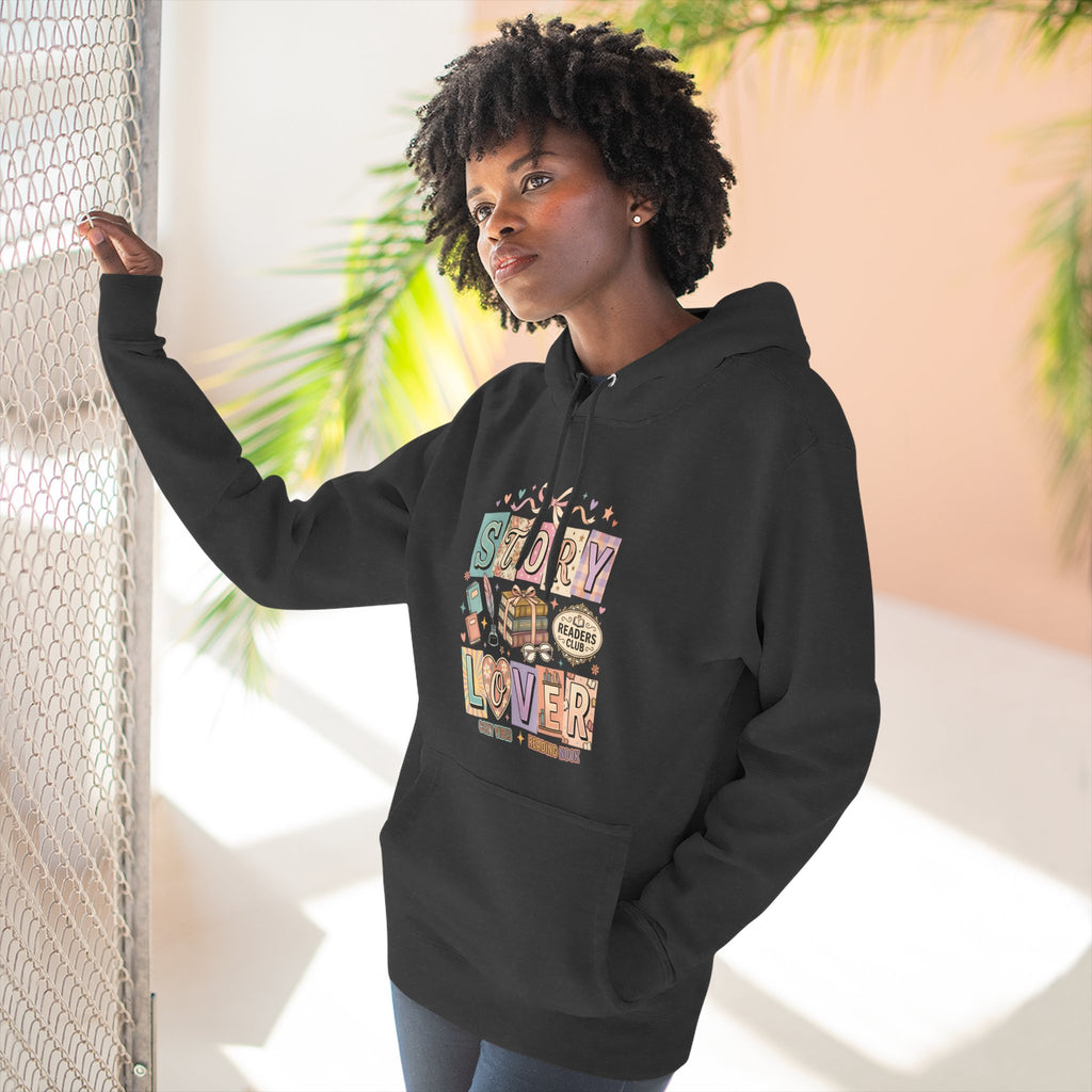 Story Lover Hoodie — Vintage Book Lover Graphic Pullover