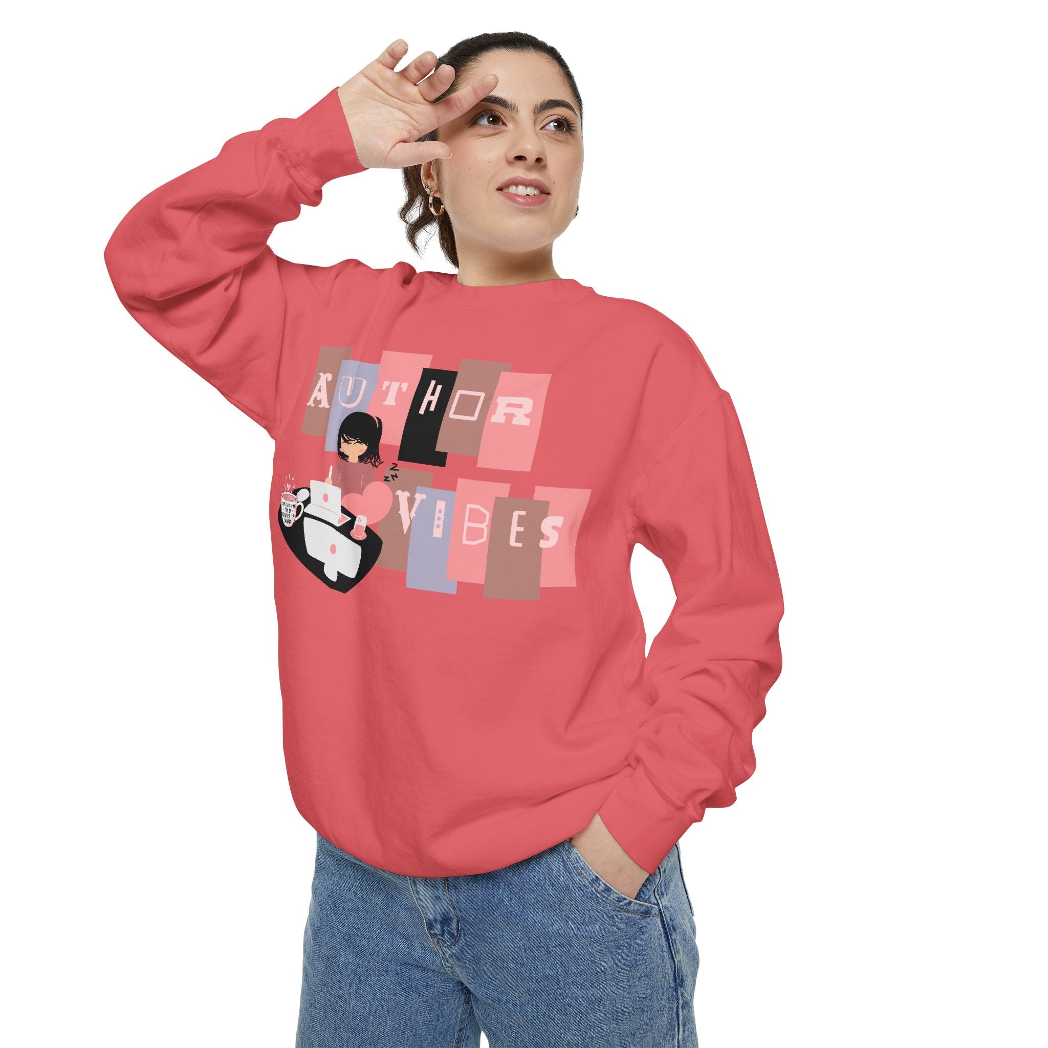 Author Vibes Sweatshirt — Cozy Writer Crewneck