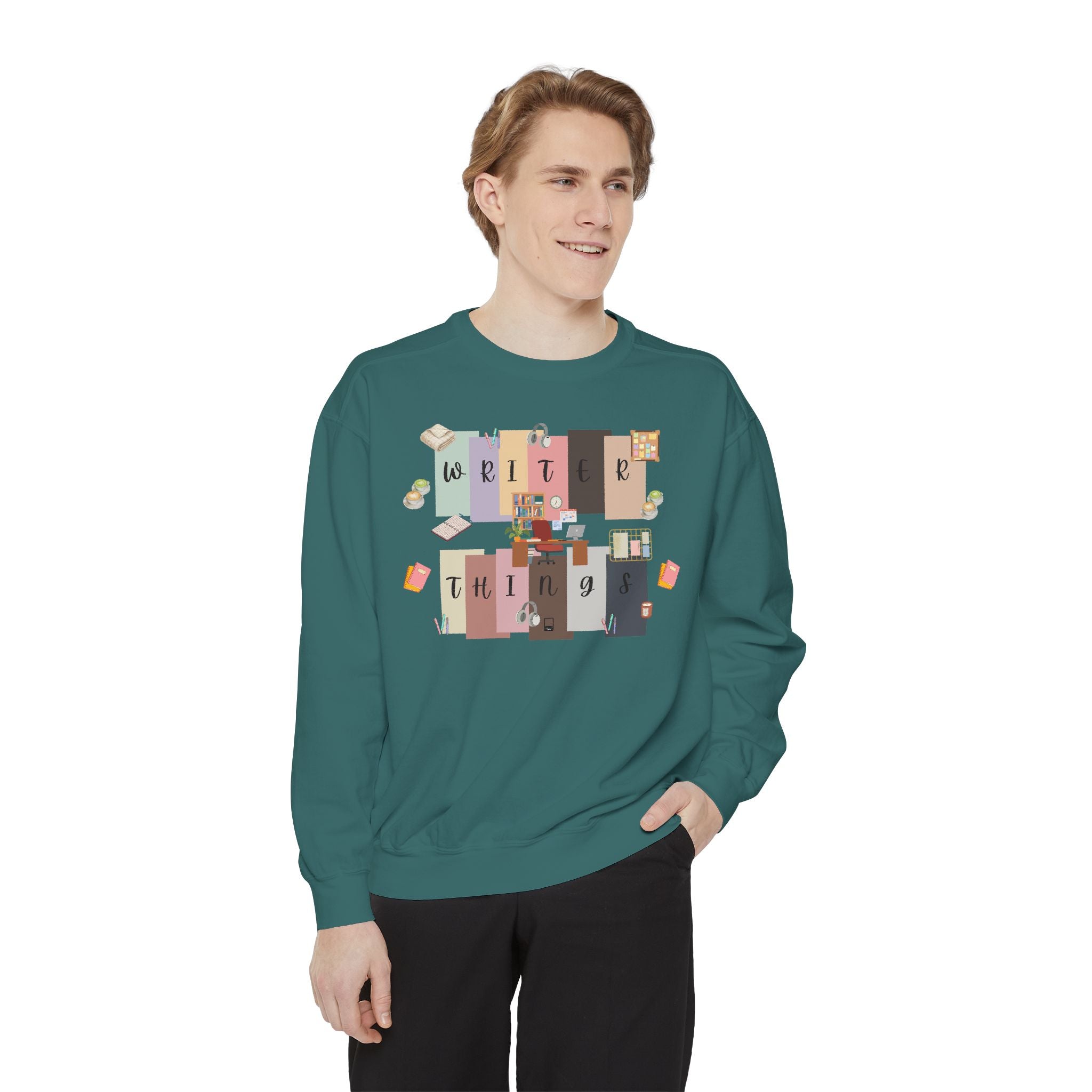 Write Things Sweatshirt — Cozy Writer Crewneck for Authors & Journalers