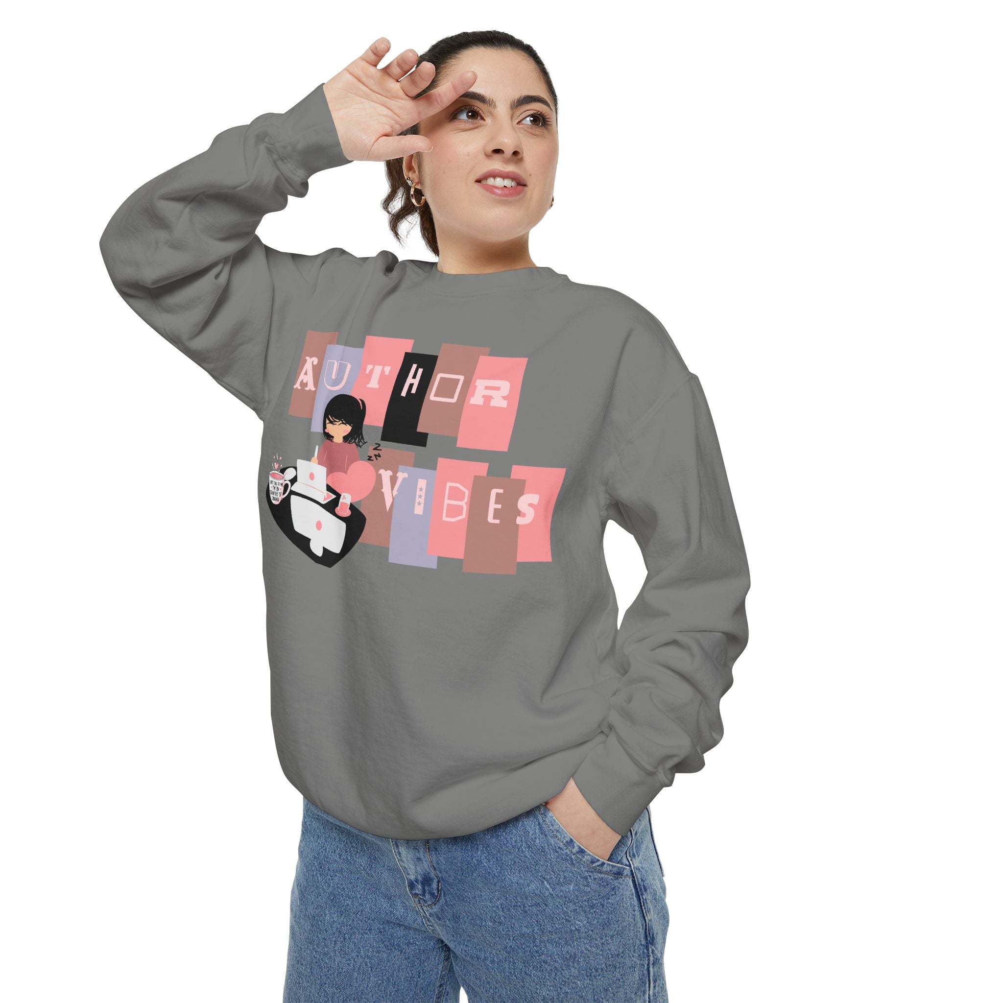 Author Vibes Sweatshirt — Cozy Writer Crewneck
