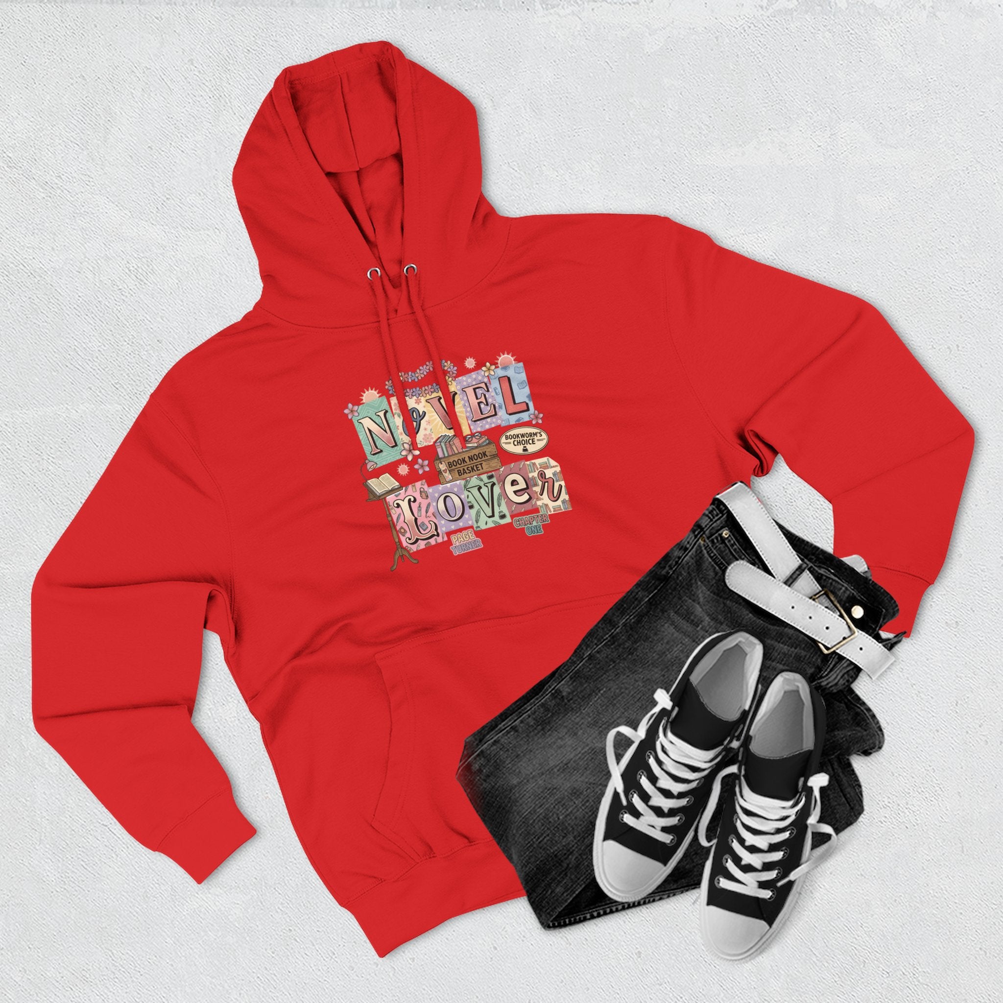 Novel Lover Hoodie — Cozy Literary Graphic Pullover