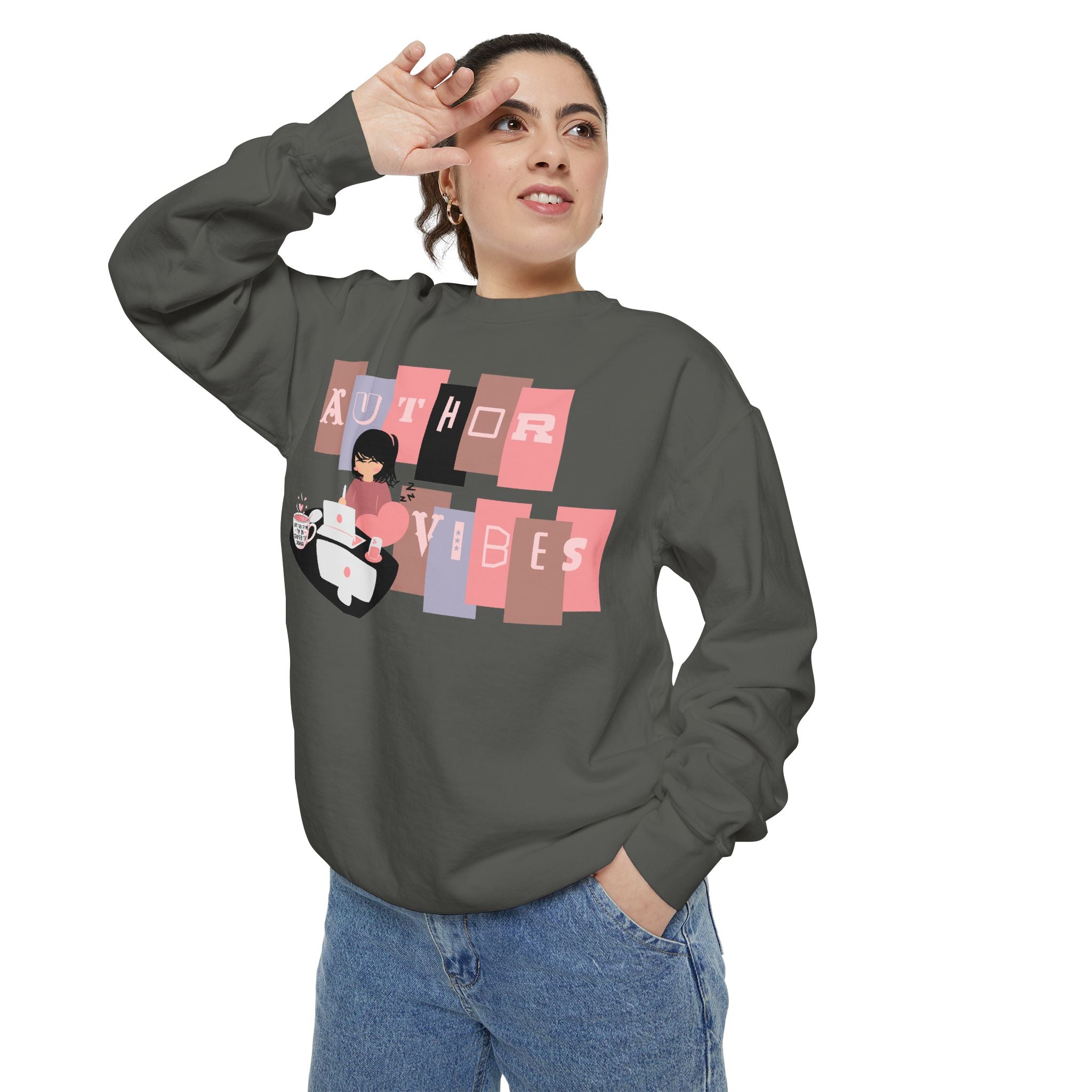 Author Vibes Sweatshirt — Cozy Writer Crewneck