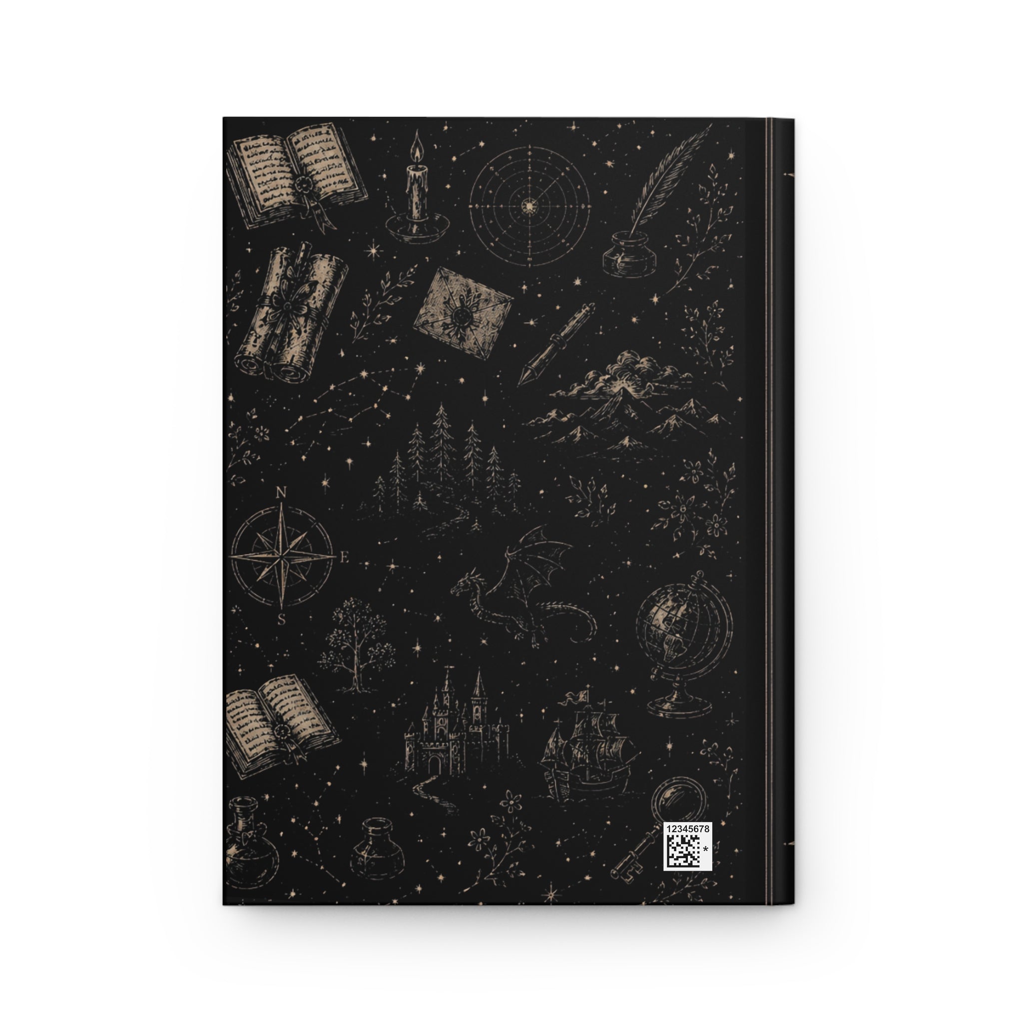 Worldbuilding Notes Hardcover Journal — Fantasy Map & Story Planner