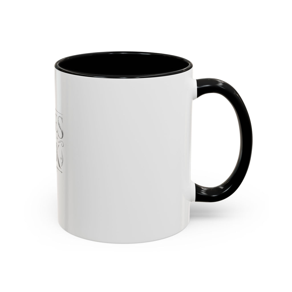 Tales & Ink Accent Coffee Mug — Literary Script 11/15oz