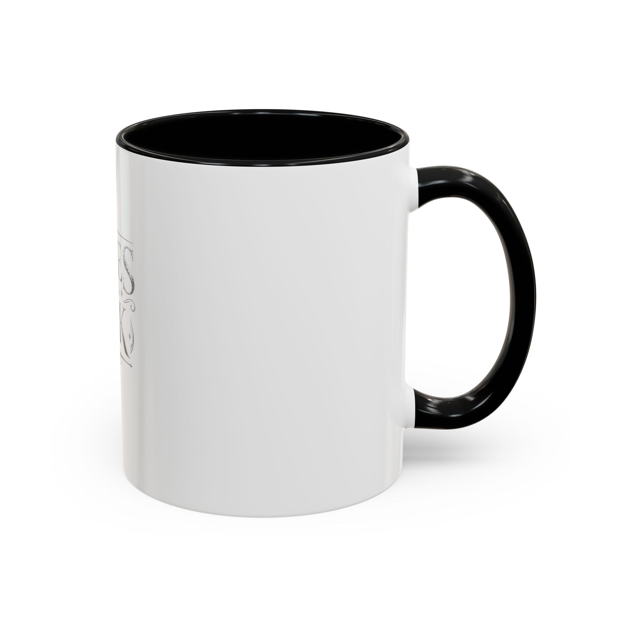 Tales & Ink Accent Coffee Mug — Literary Script 11/15oz