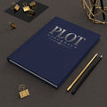 Plot Notes Hardcover Journal — Writer's Notebook with Quill & Candle Design