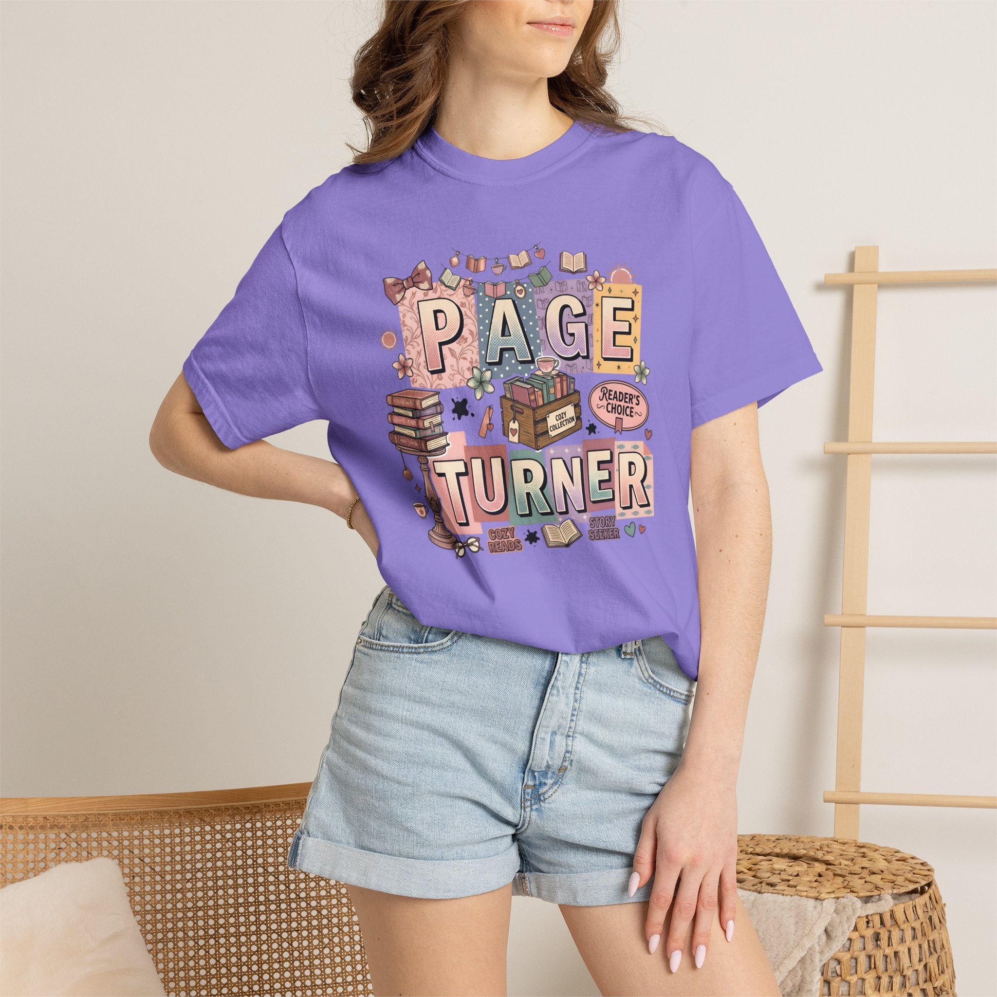 Page Turner T-Shirt — Cute Book Lover Graphic Tee