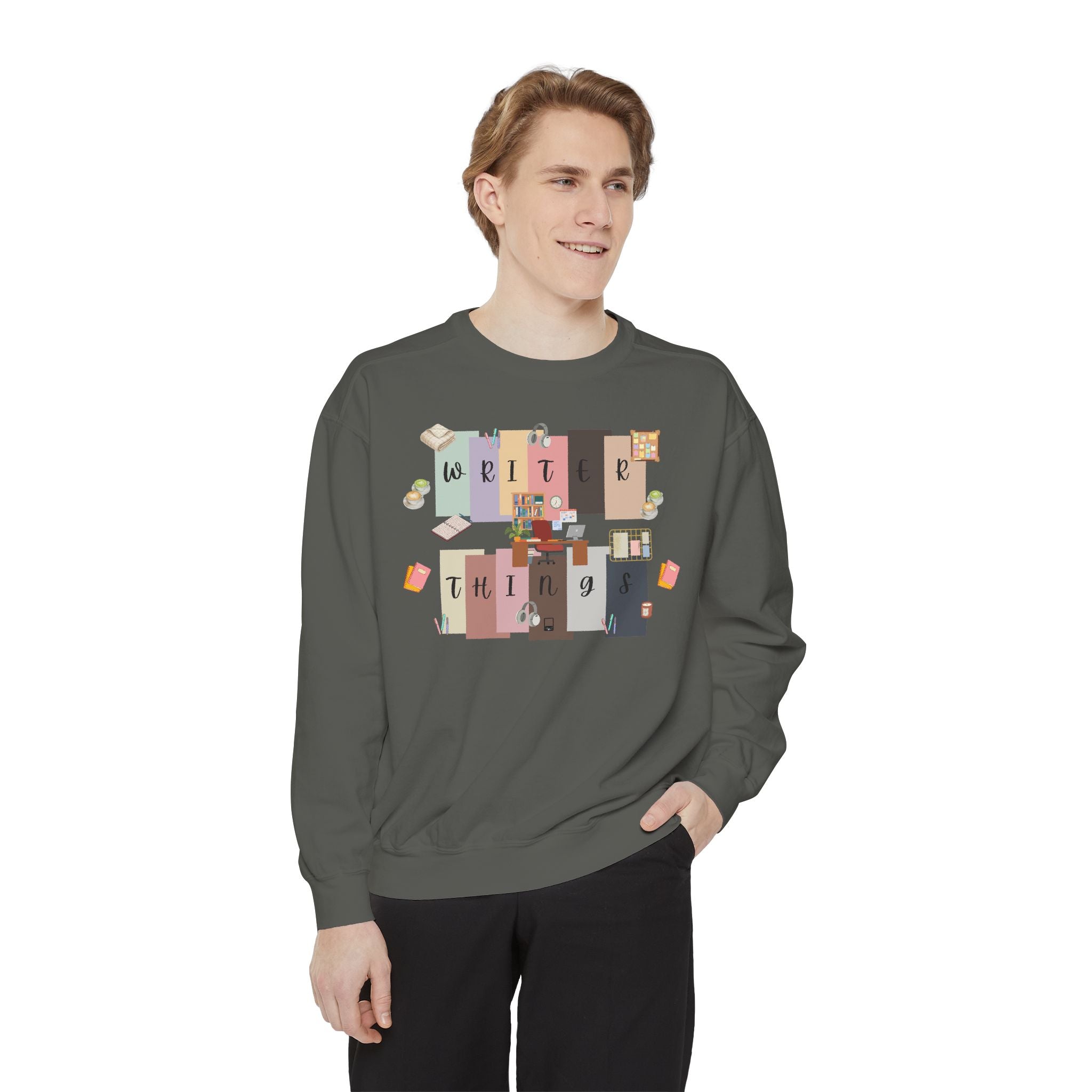 Write Things Sweatshirt — Cozy Writer Crewneck for Authors & Journalers