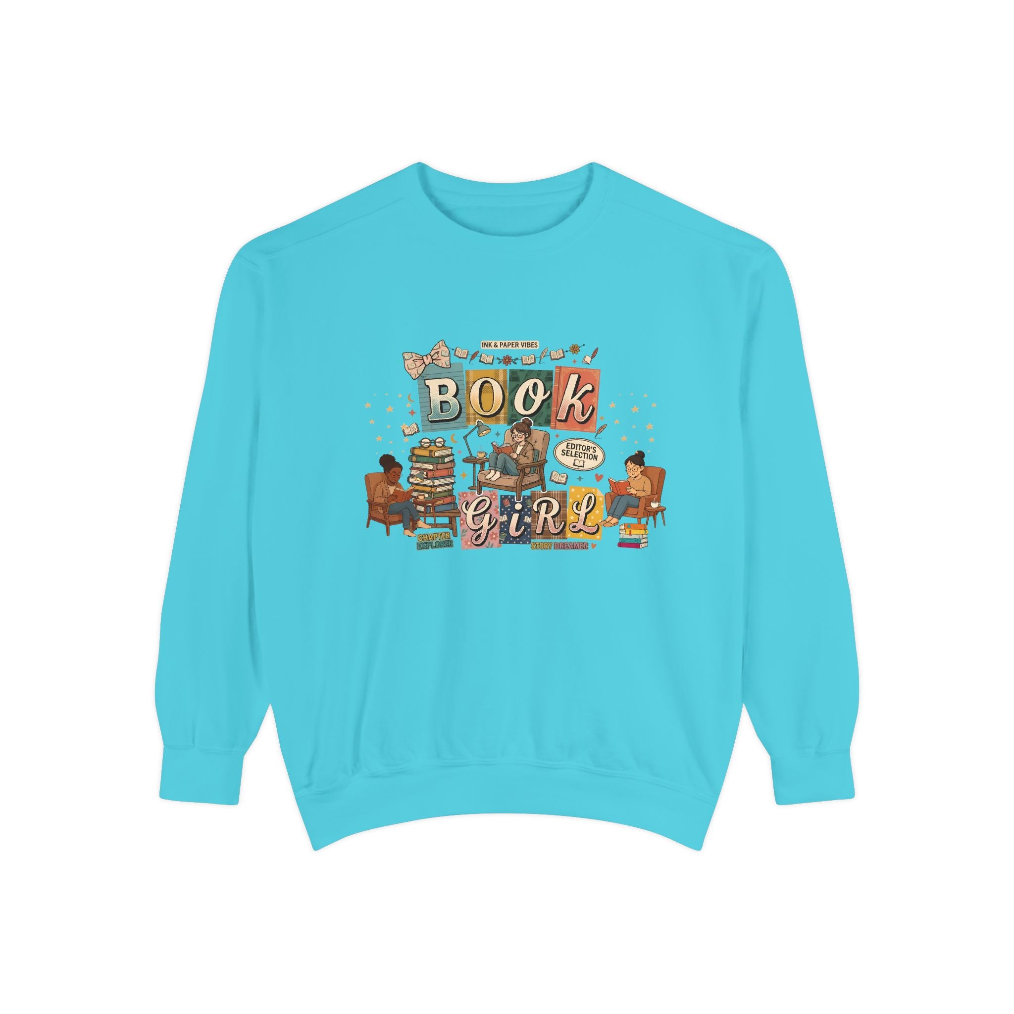 Book Girl Sweatshirt — Cozy Reading Lover Graphic Crewneck