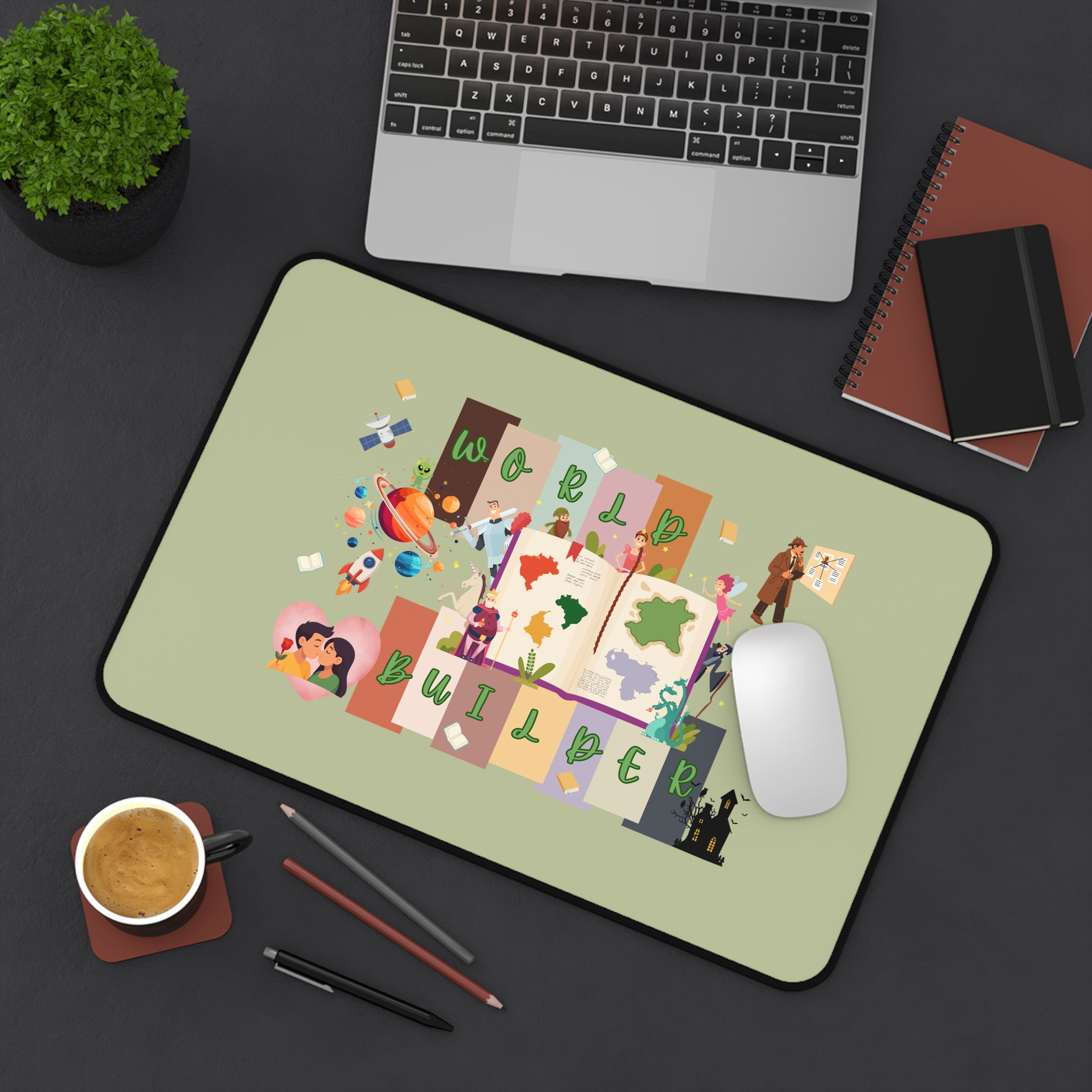 World Builder Desk Mat — RPG Mapmaking & Tabletop Gaming Mouse Pad