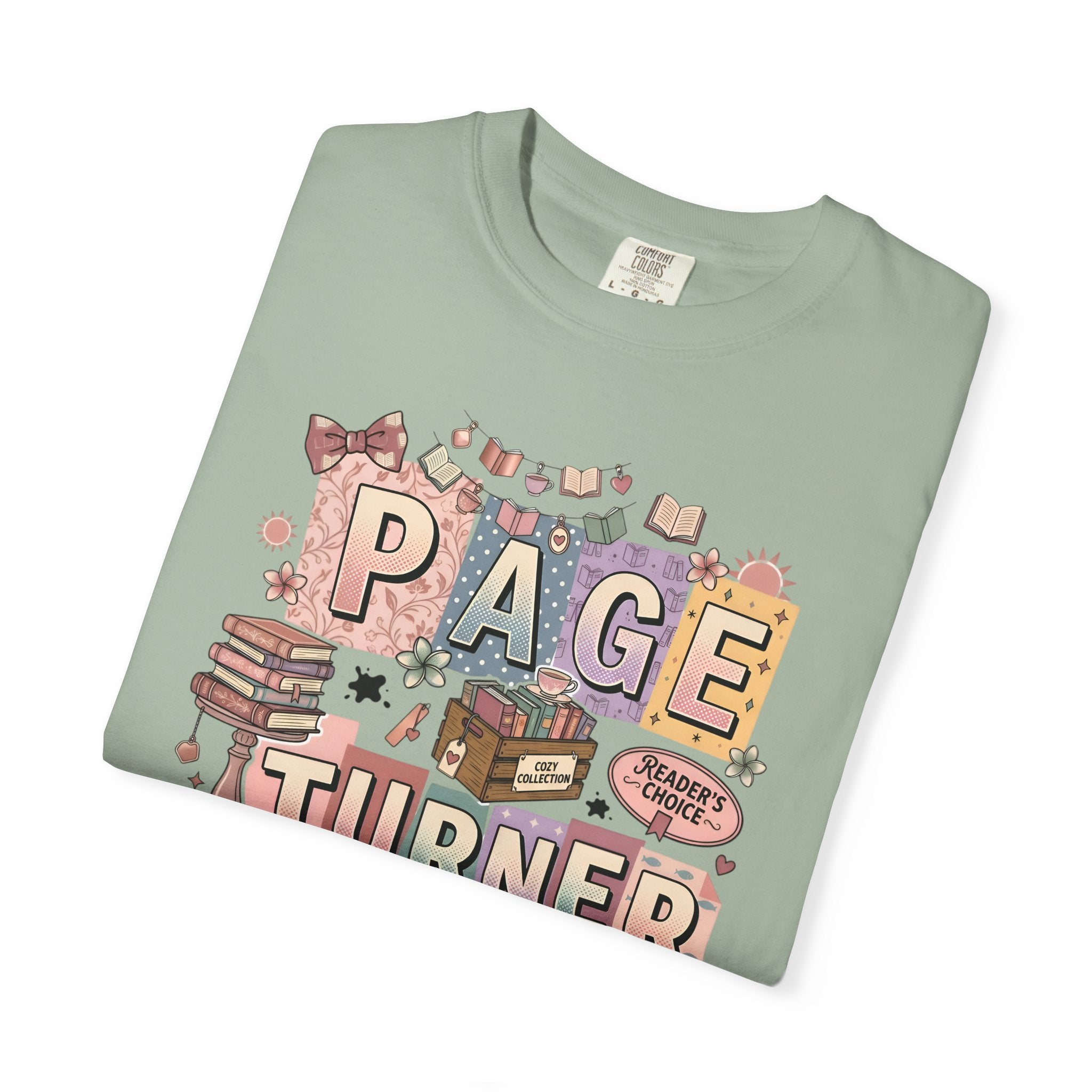 Page Turner T-Shirt — Cute Book Lover Graphic Tee