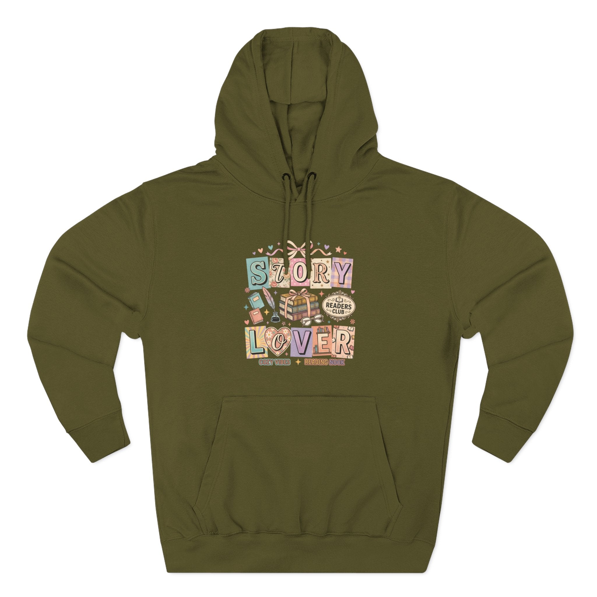 Story Lover Hoodie — Vintage Book Lover Graphic Pullover