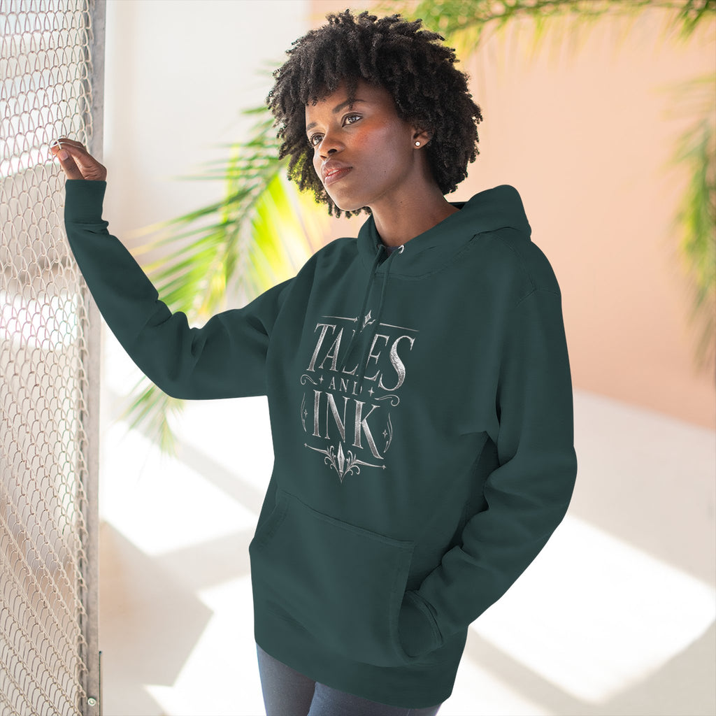 Tales & Ink Signature Hoodie — ‘For the Readers, Writers, Dreamers, Thinkers’ Cozy Fleece Pullover