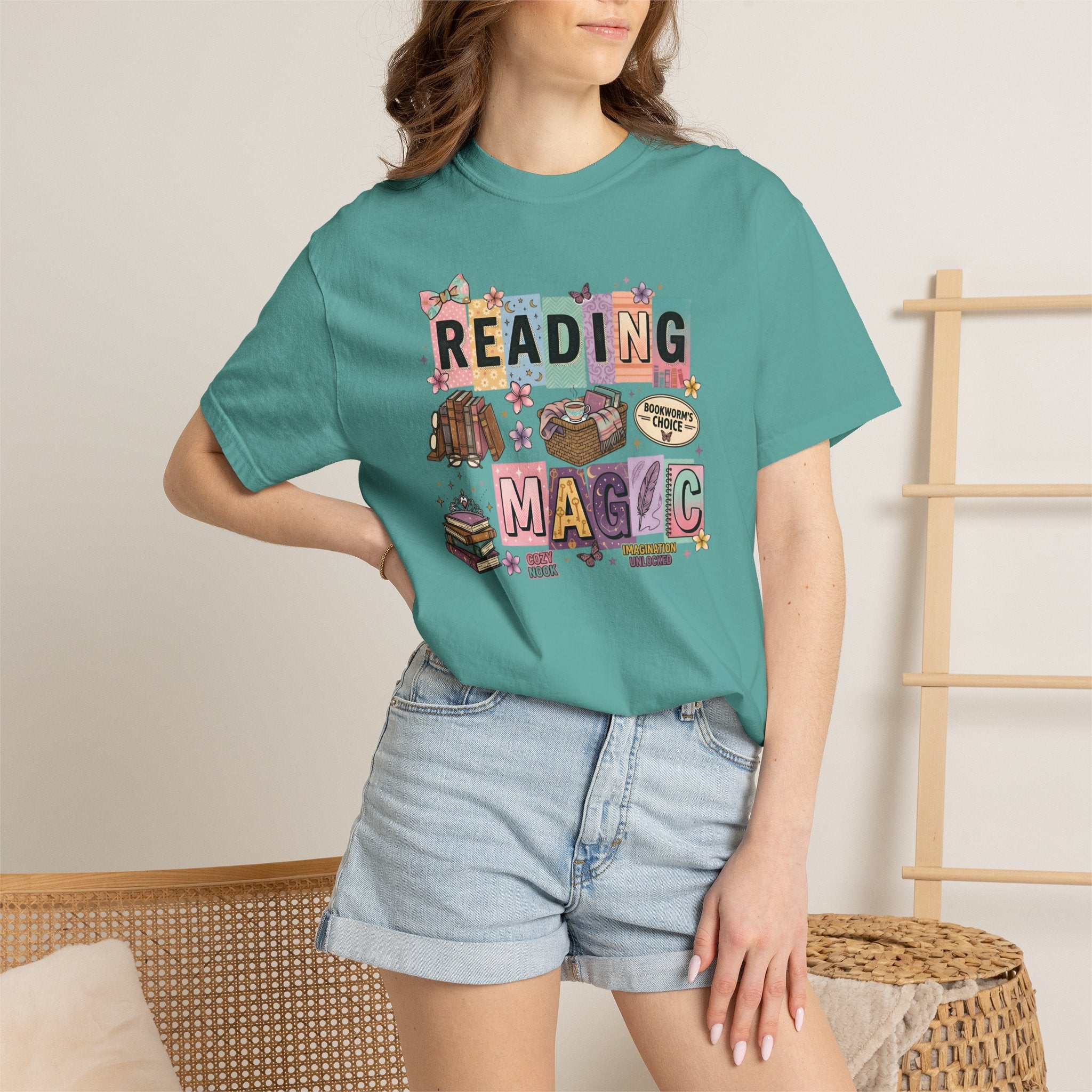 Reading Magic T-Shirt – Cute Book Lover Graphic Tee