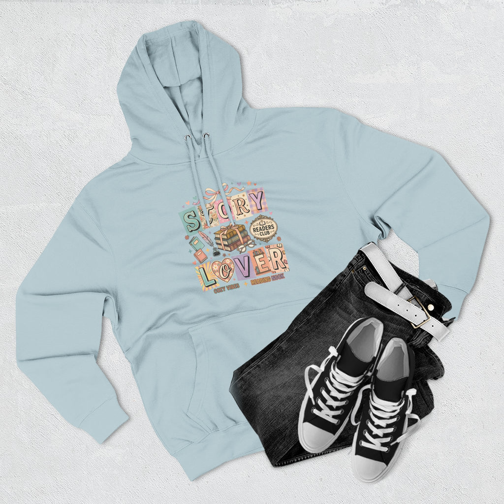 Story Lover Hoodie — Vintage Book Lover Graphic Pullover