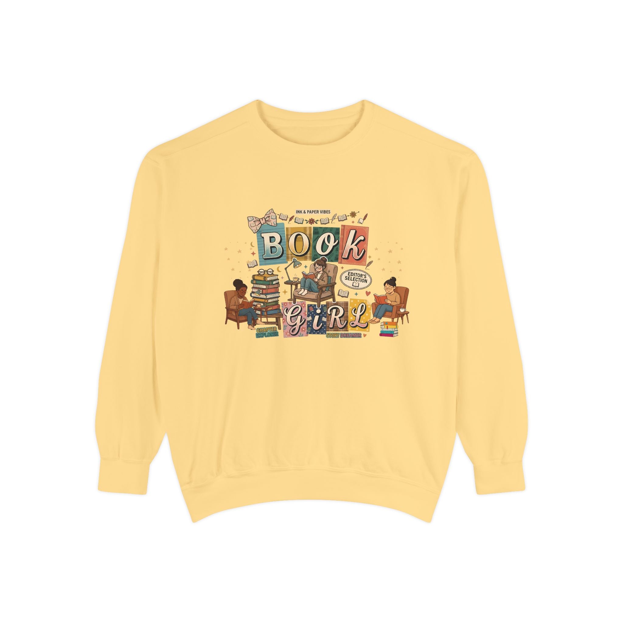 Book Girl Sweatshirt — Cozy Reading Lover Graphic Crewneck