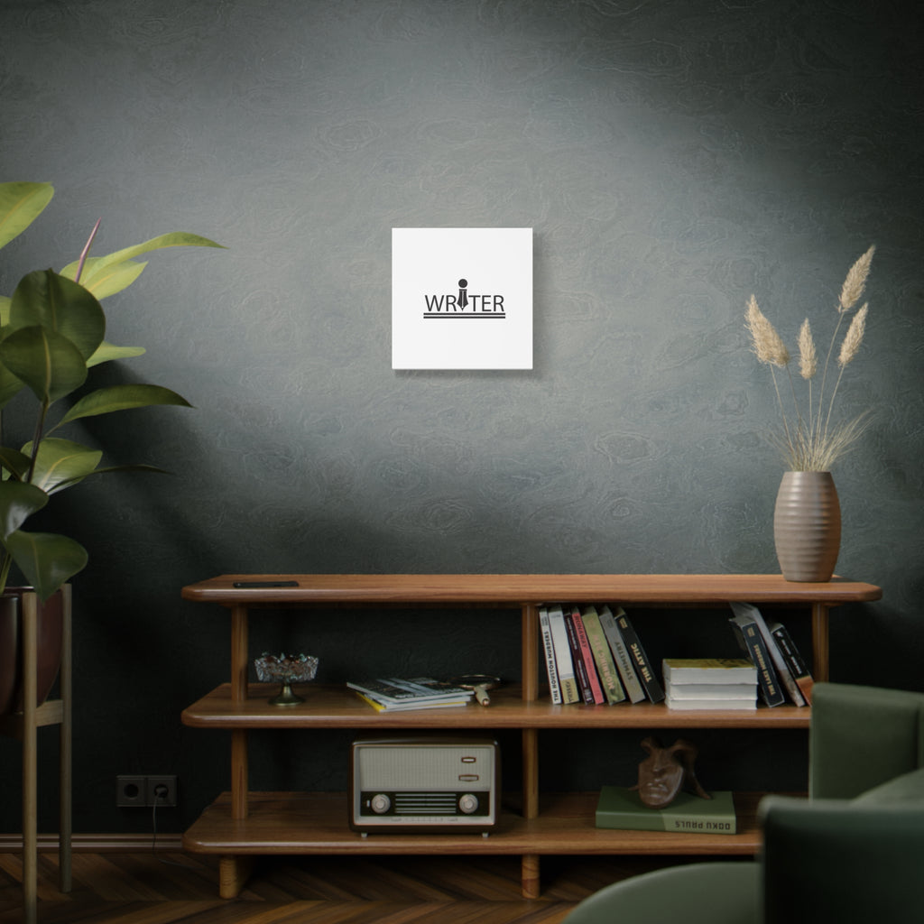 Writer Pen Logo Matte Canvas Wall Art — Stretched 1.25"