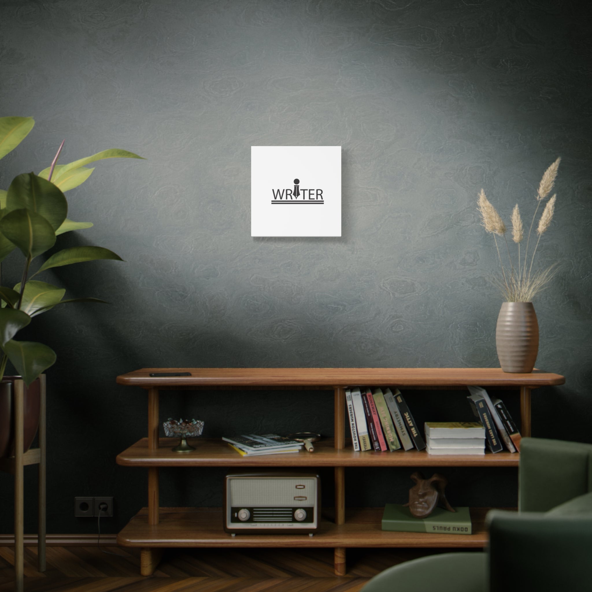Writer Pen Logo Matte Canvas Wall Art — Stretched 1.25"
