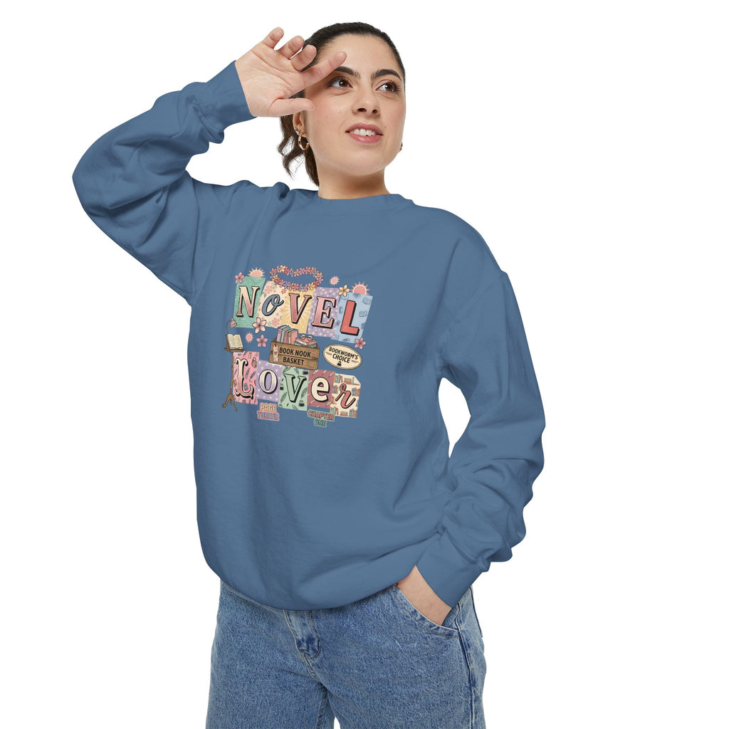 Novel Lover Sweatshirt — Cozy Bookish Graphic Pullover