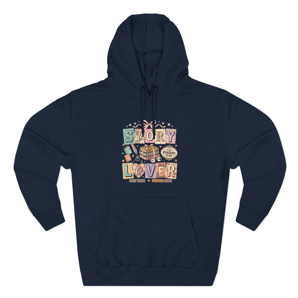 Story Lover Hoodie — Vintage Book Lover Graphic Pullover