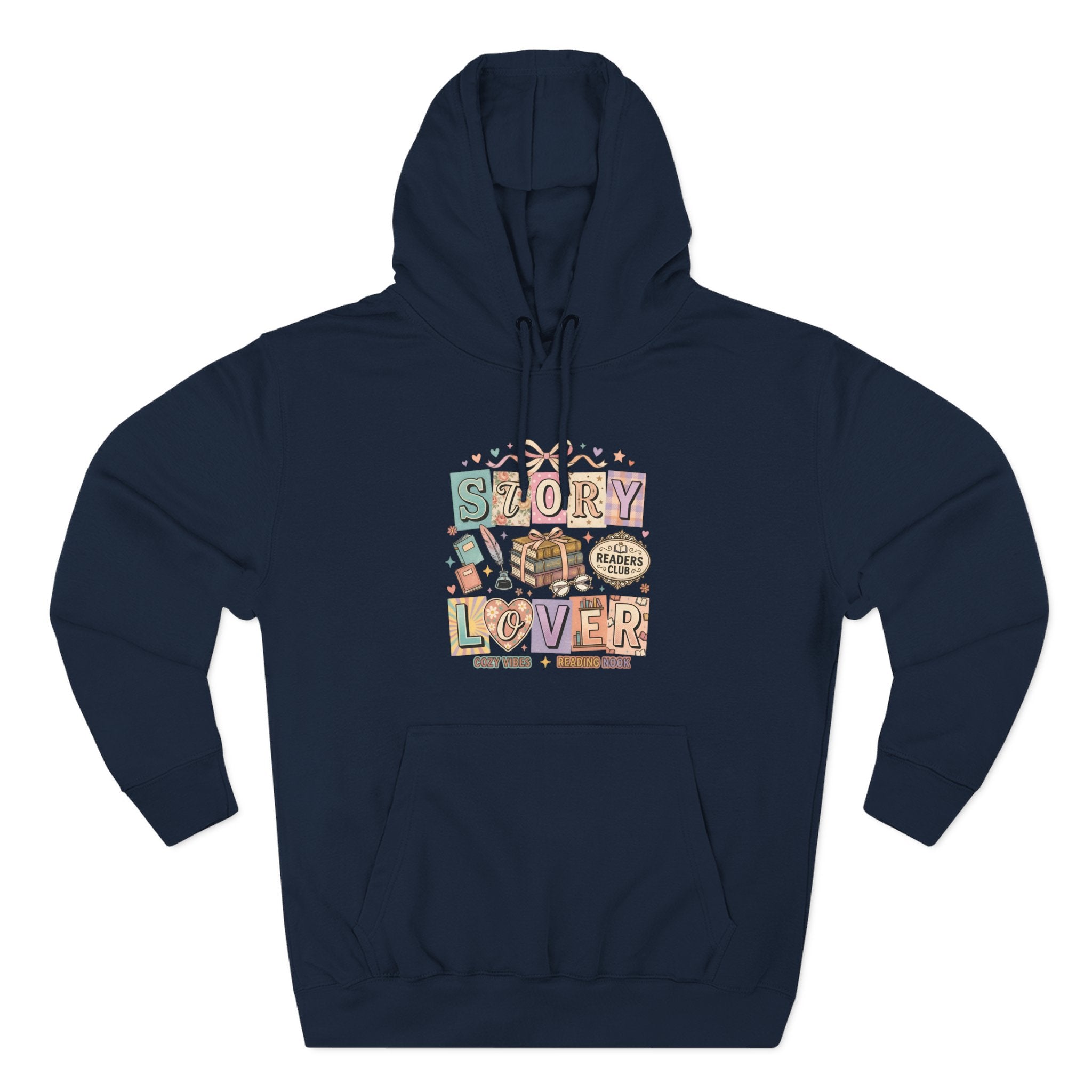 Story Lover Hoodie — Vintage Book Lover Graphic Pullover