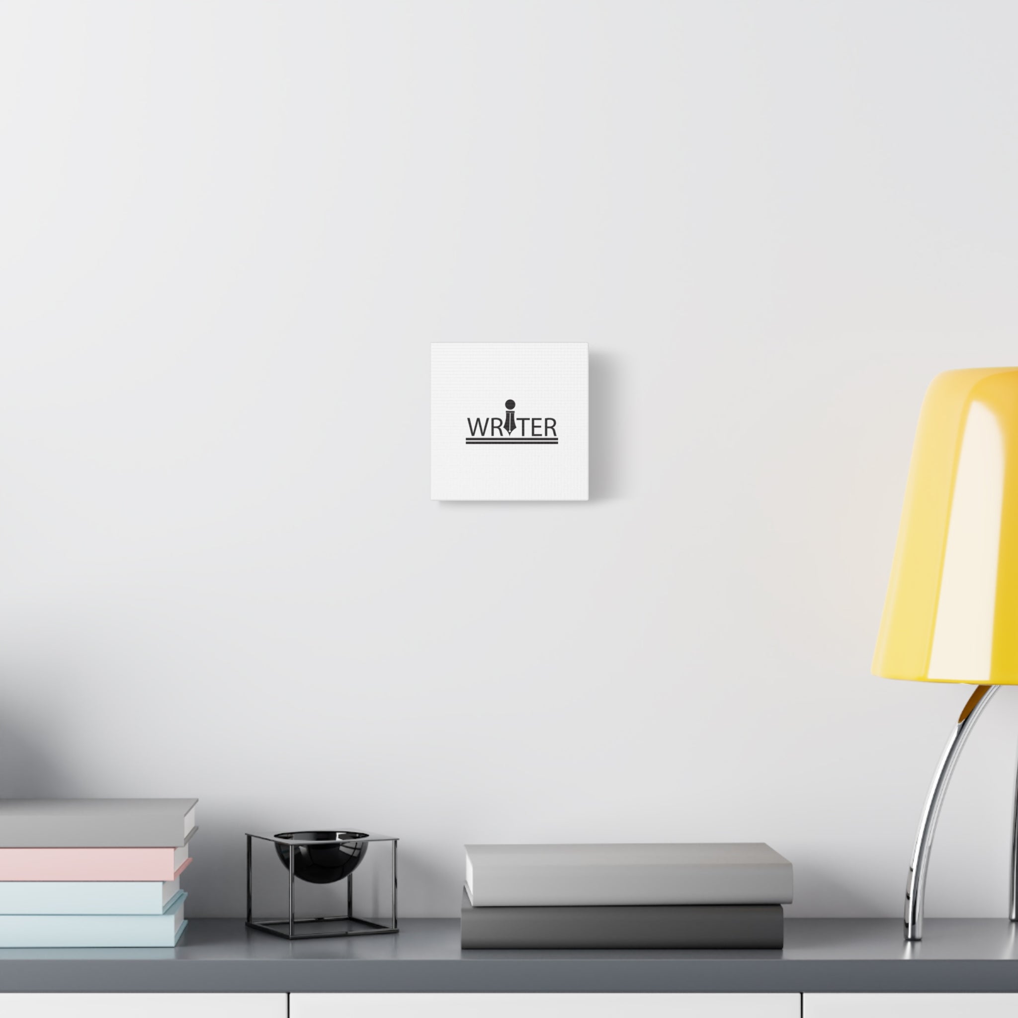 Writer Pen Logo Matte Canvas Wall Art — Stretched 1.25"