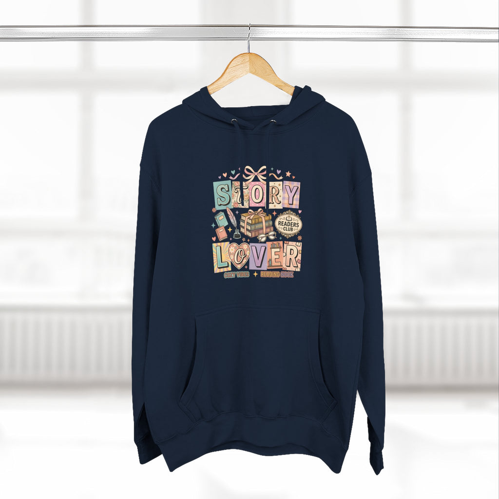 Story Lover Hoodie — Vintage Book Lover Graphic Pullover