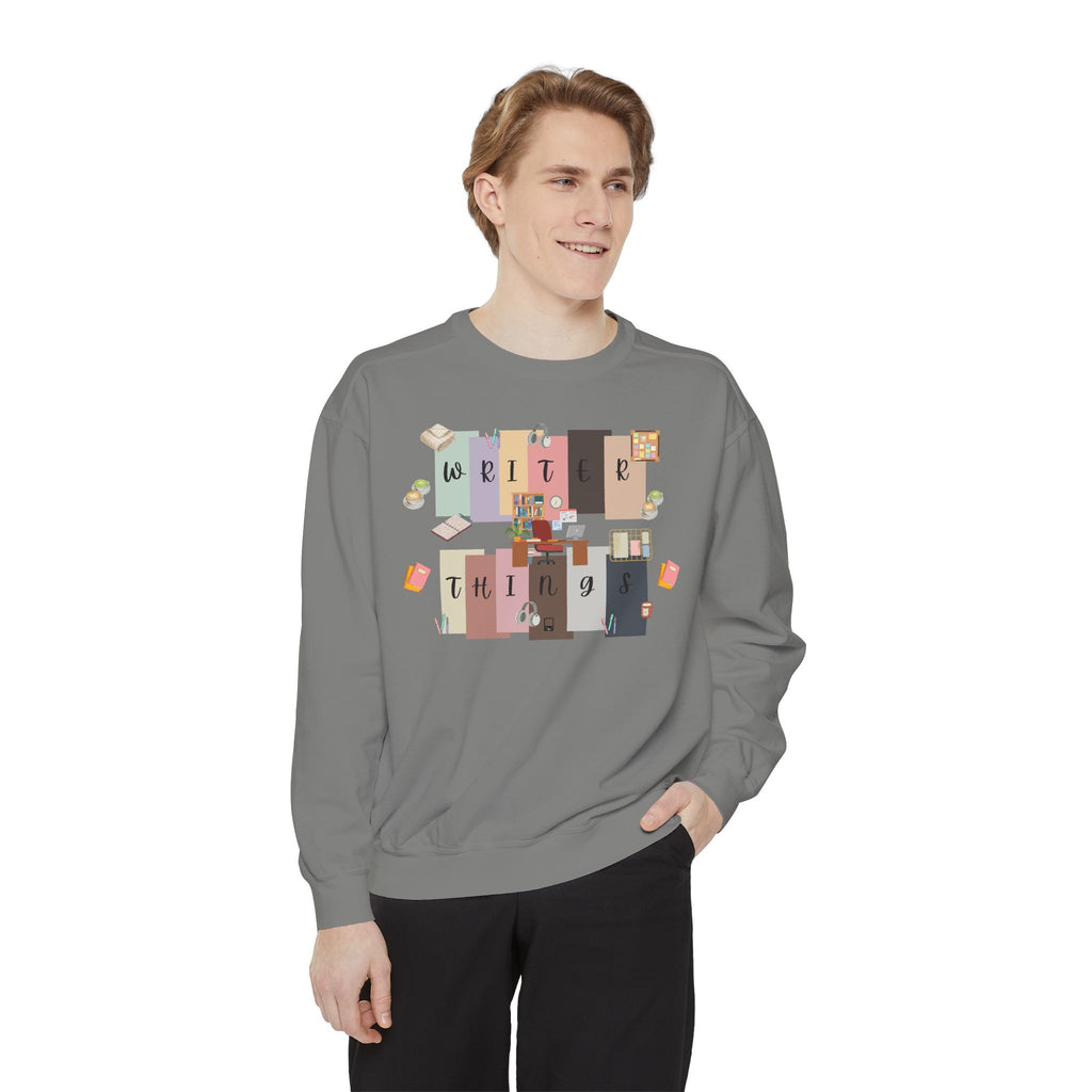 Write Things Sweatshirt — Cozy Writer Crewneck for Authors & Journalers
