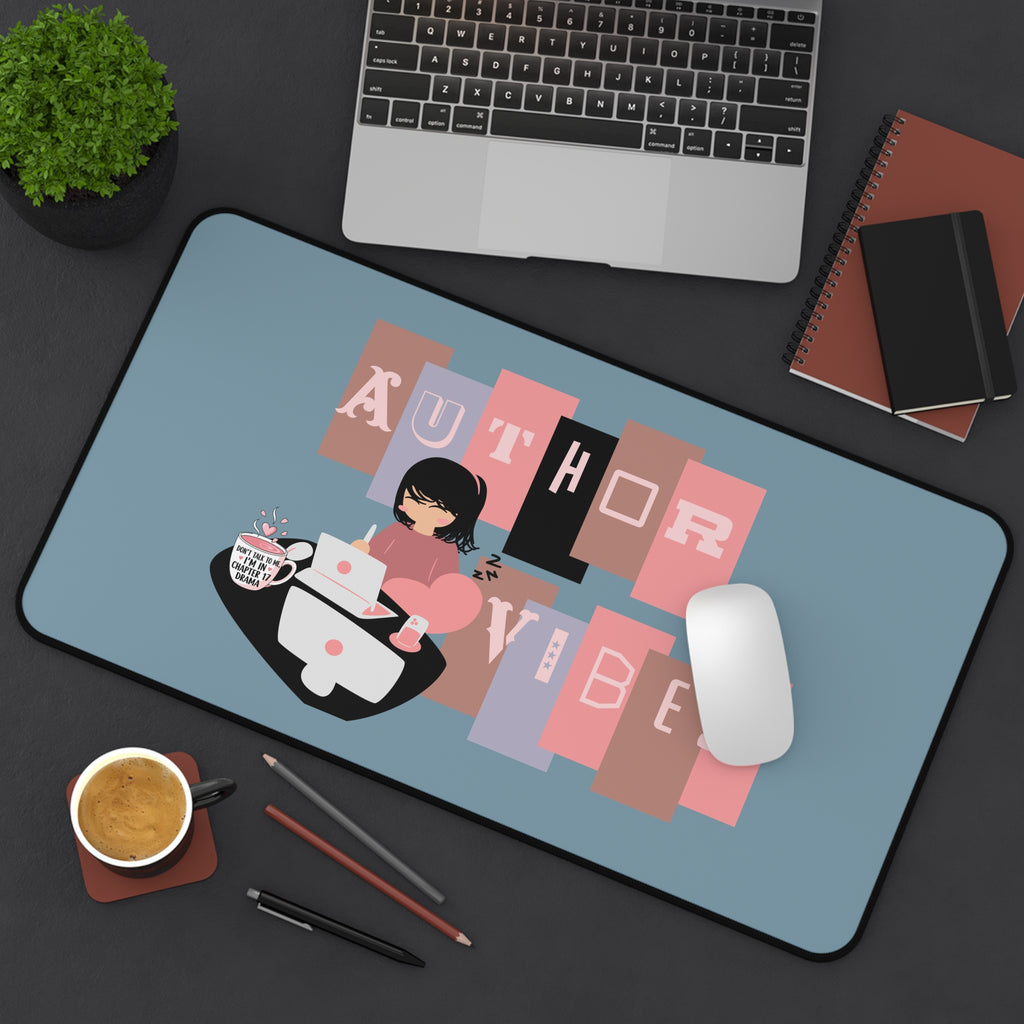 Author Vibes Desk Mat — Writer’s Inspirational Mouse Pad & Workspace Mat