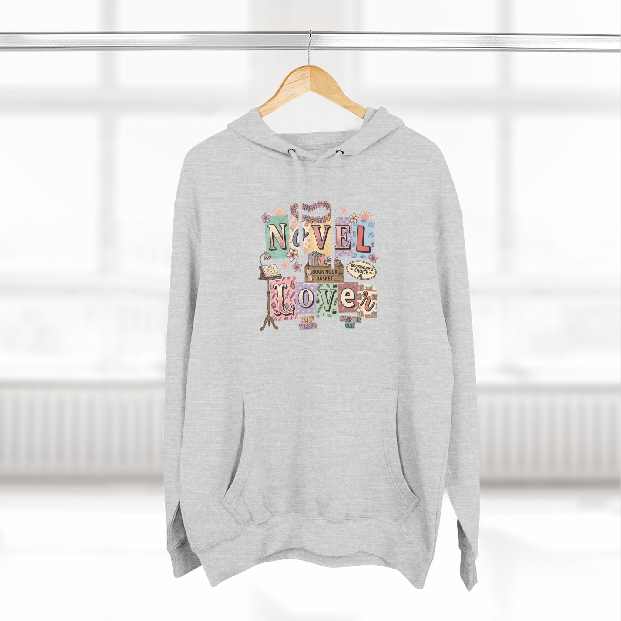 Novel Lover Hoodie — Cozy Literary Graphic Pullover