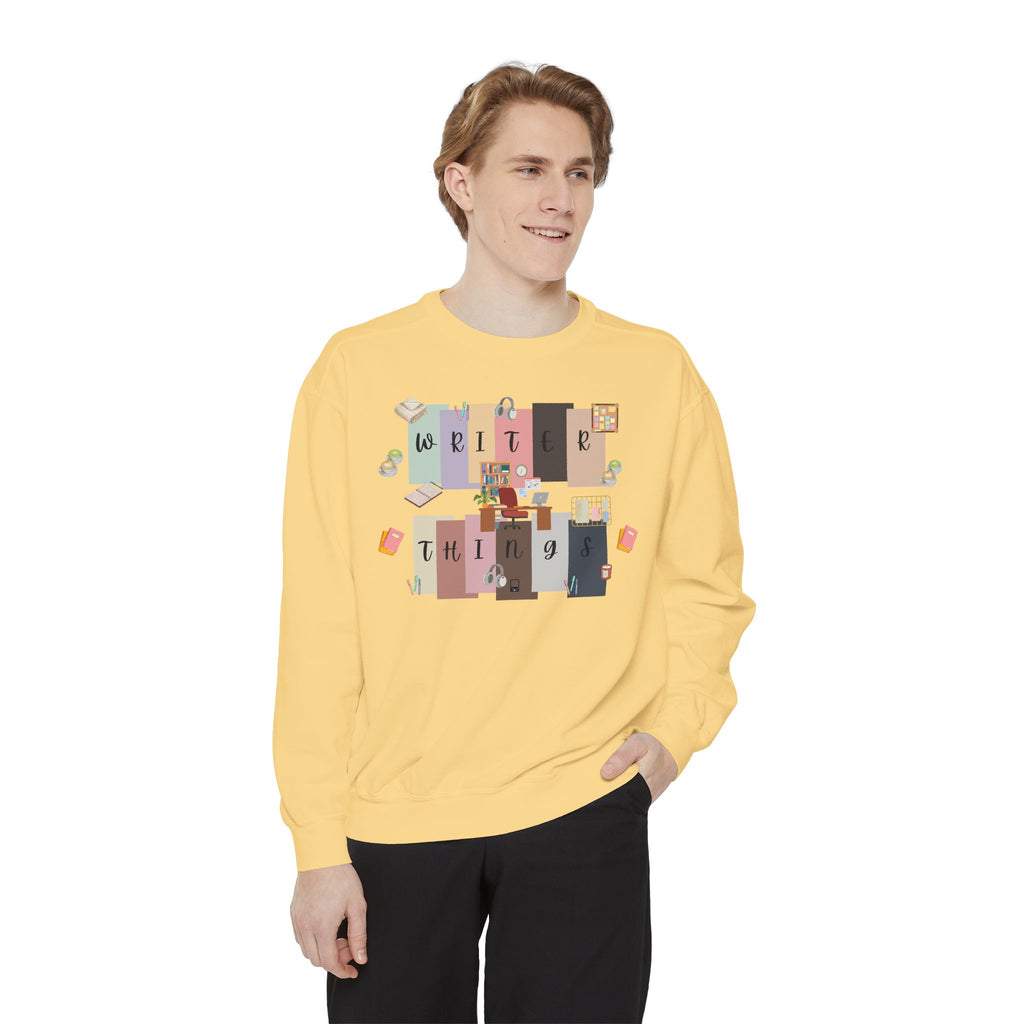 Write Things Sweatshirt — Cozy Writer Crewneck for Authors & Journalers