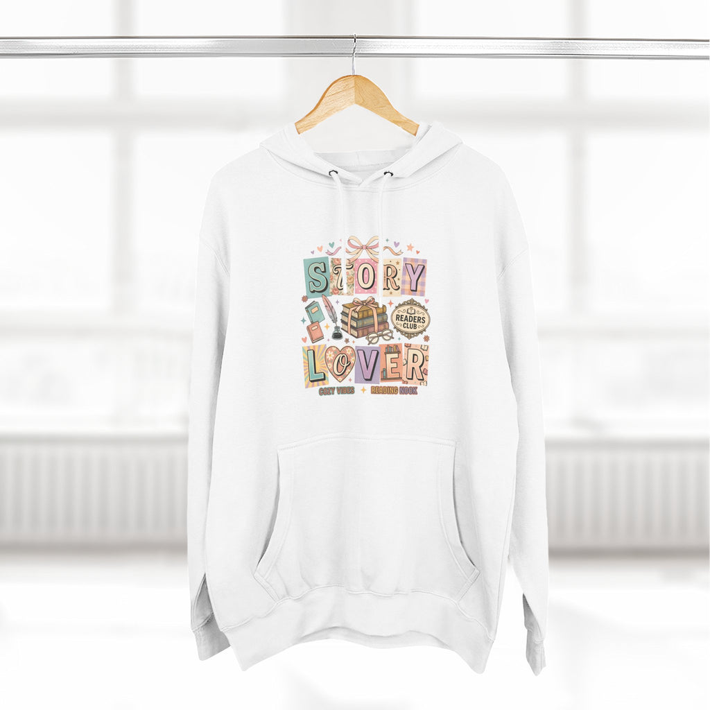 Story Lover Hoodie — Vintage Book Lover Graphic Pullover