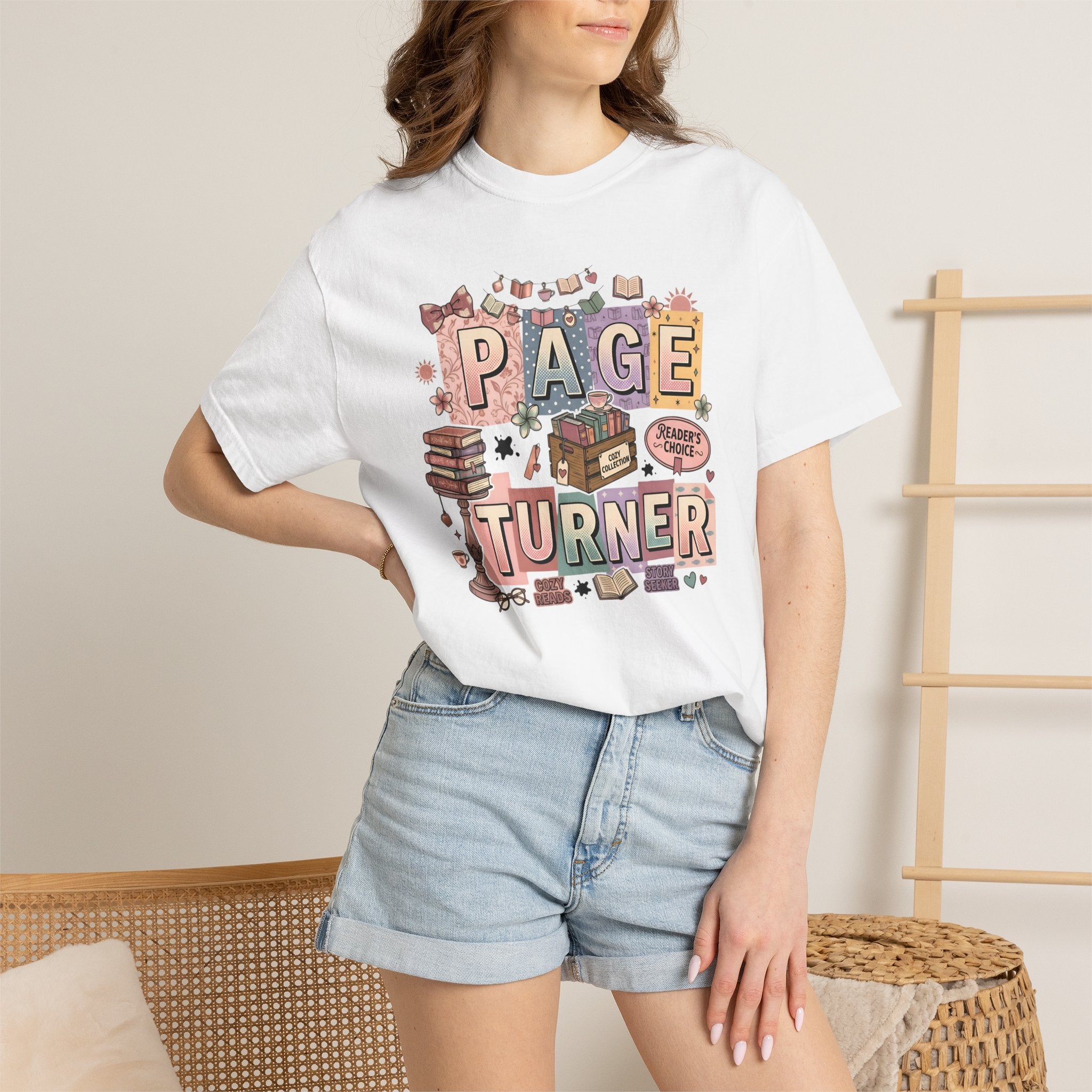 Page Turner T-Shirt — Cute Book Lover Graphic Tee