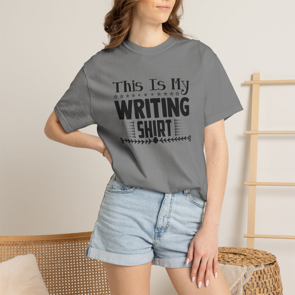 This Is My Writing Shirt T‑Shirt — Funny Writer Tee for Authors & Bloggers
