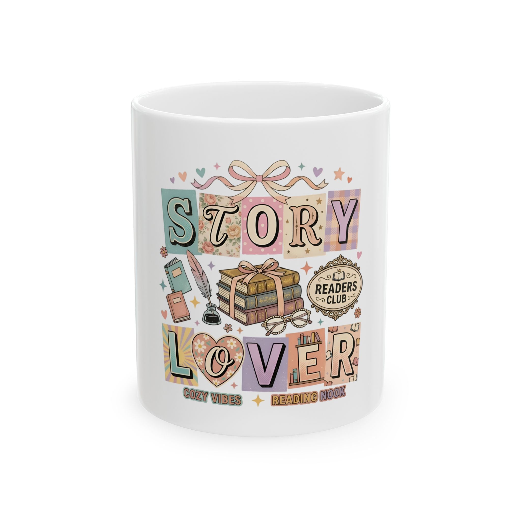 Story Lover Ceramic Mug – Bookish Readers Club 11oz/15oz Gift