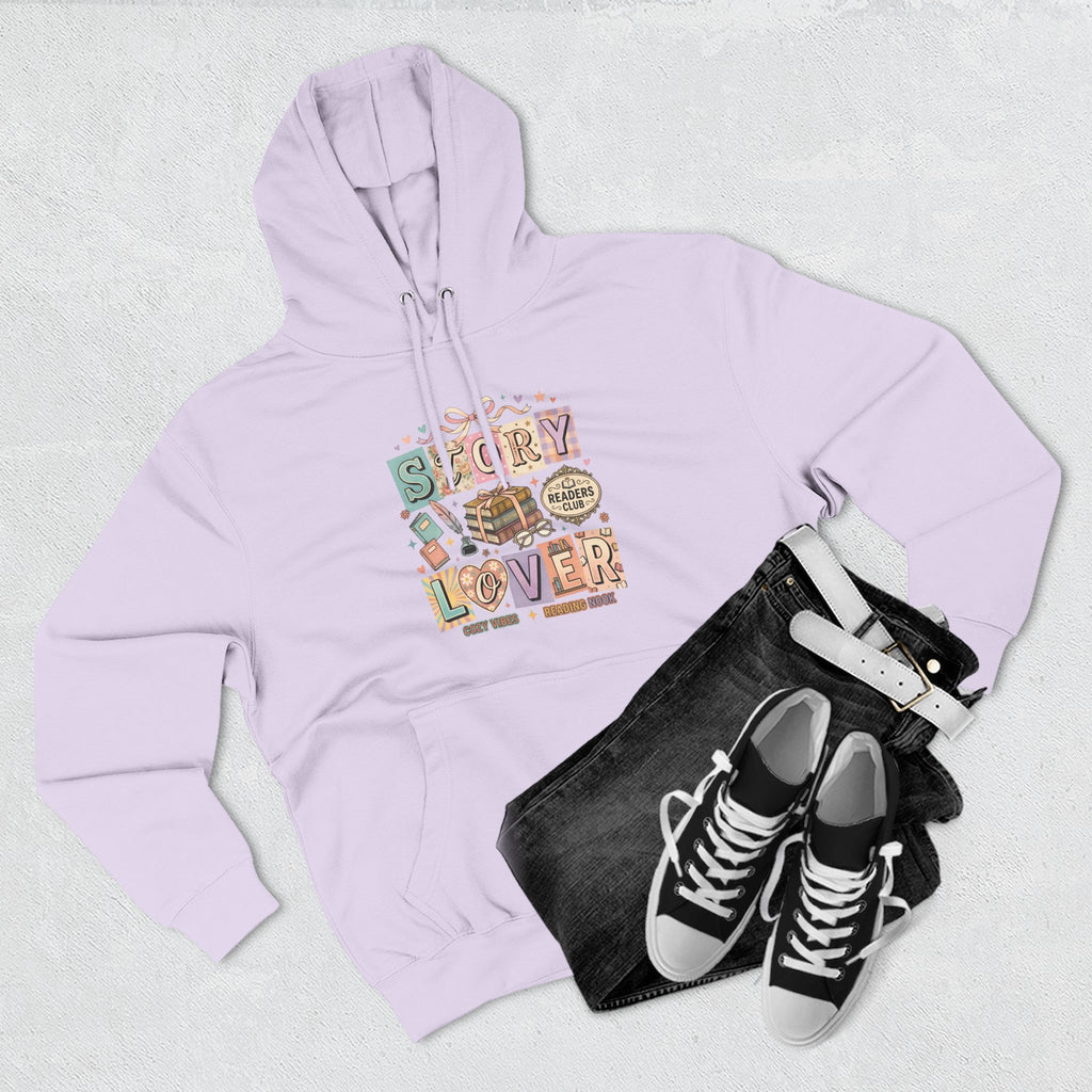 Story Lover Hoodie — Vintage Book Lover Graphic Pullover