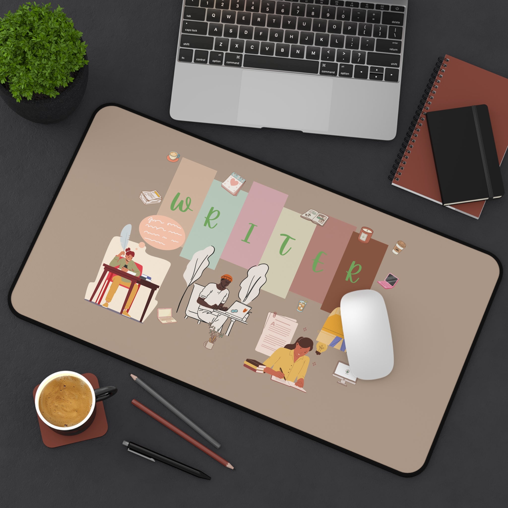 Writer Desk Mat — Inspirational Office Mouse Pad for Authors & Students
