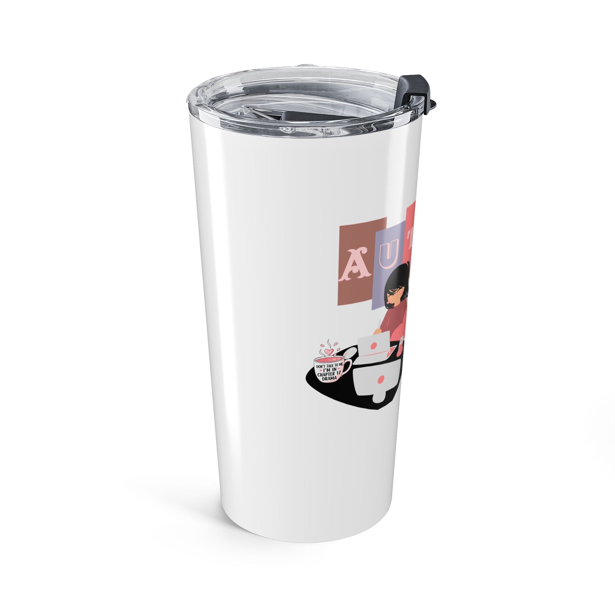 Author Vibes 20oz Tumbler — Cute Reader Book Lover Travel Cup