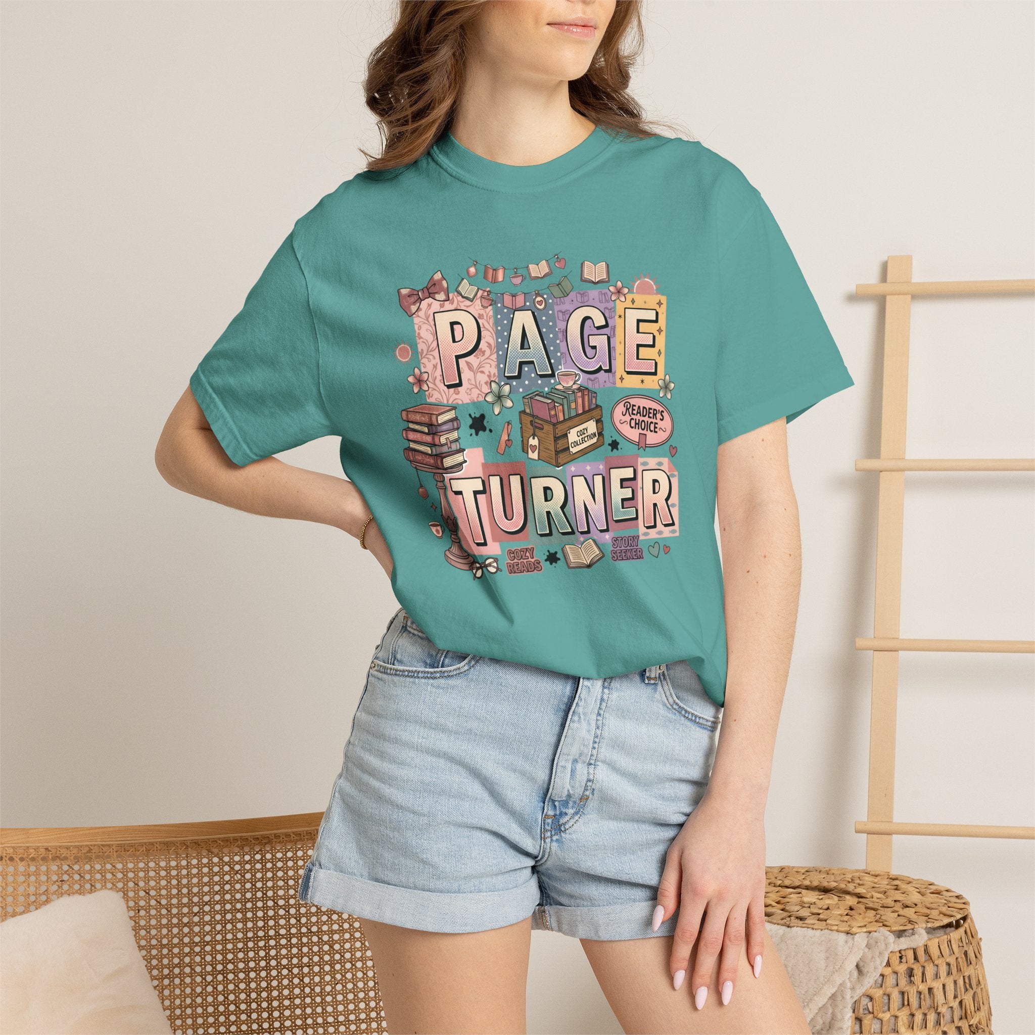 Page Turner T-Shirt — Cute Book Lover Graphic Tee