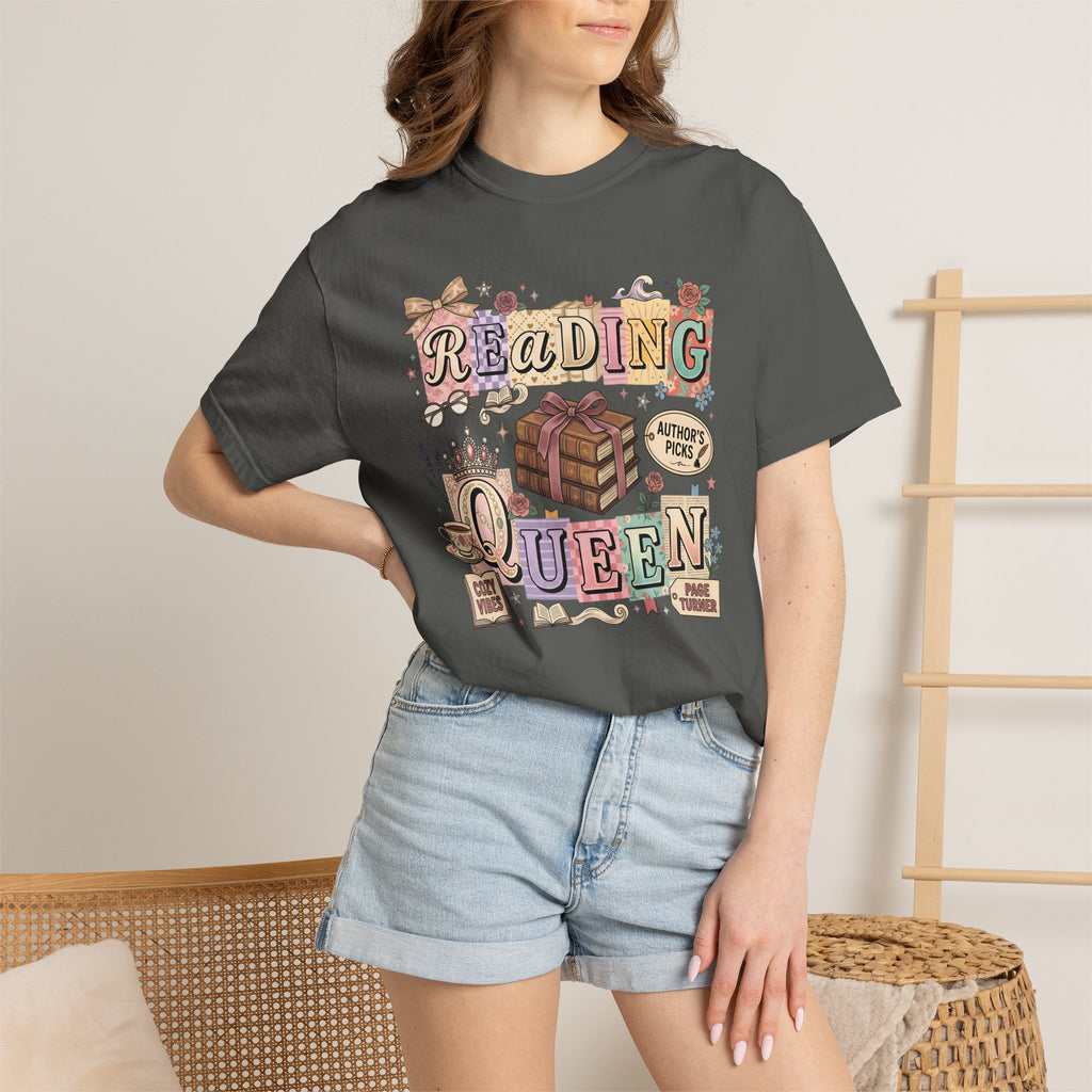 Reading Queen T-Shirt — Vintage Book Lover Tee