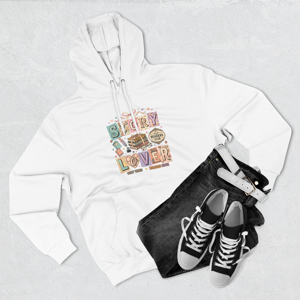 Story Lover Hoodie — Vintage Book Lover Graphic Pullover